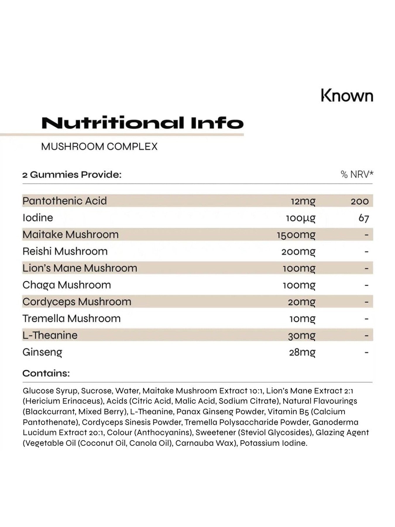 Mushroom Complex Vegan Gummies
