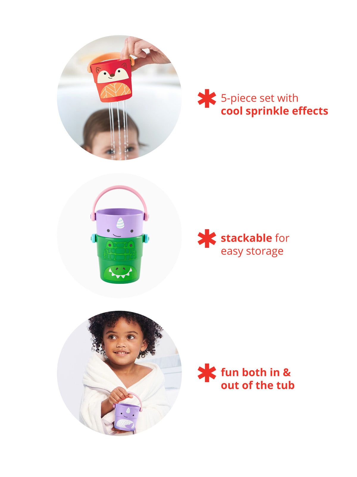 Zoo Stack and Pour Bucket Set