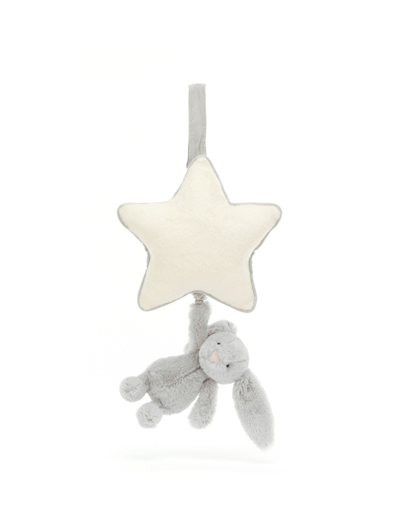 Bashful Silver Bunny Musical Pull
