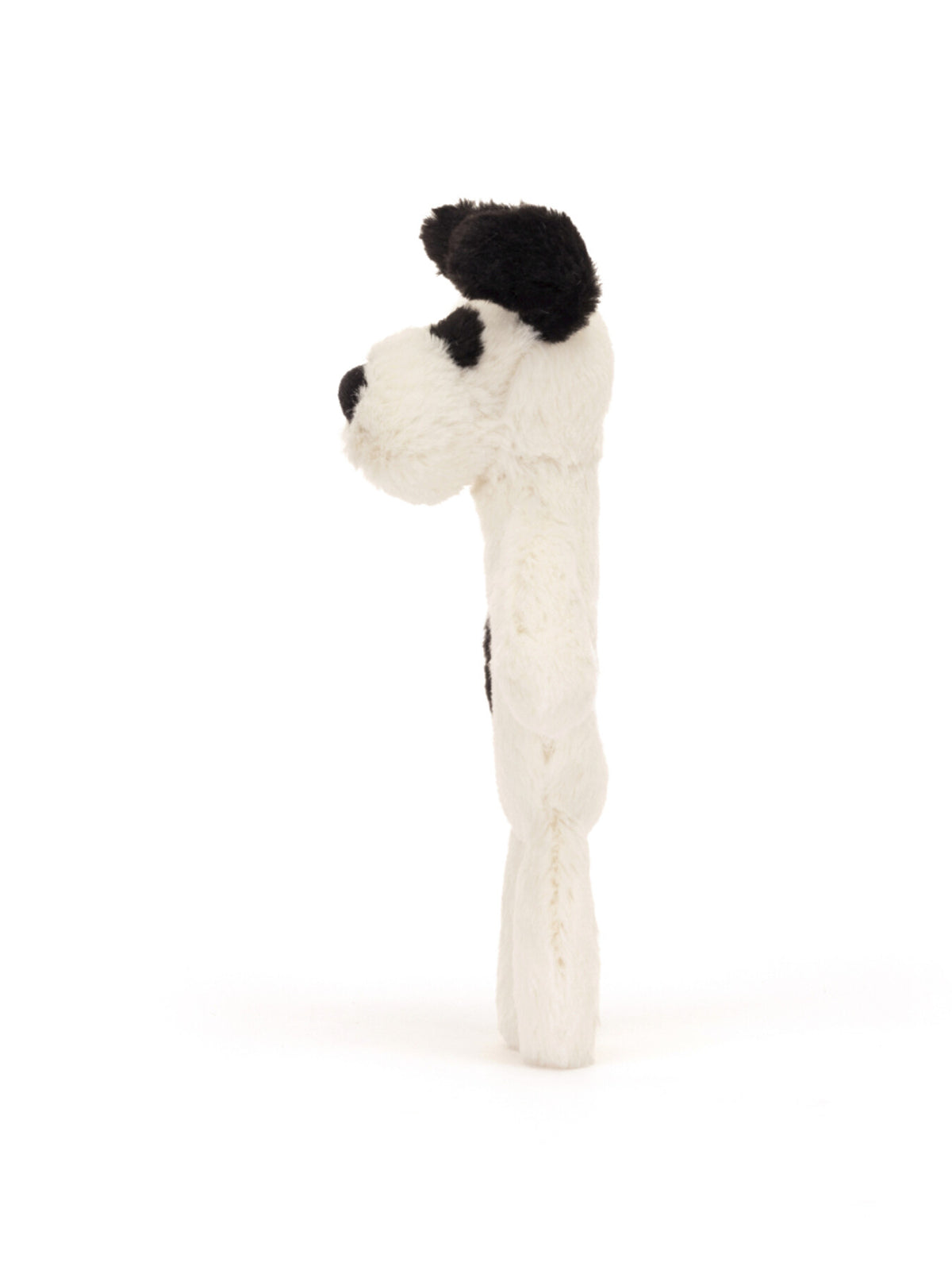 Bashful Black Cream Puppy Ring Rattle 18cm