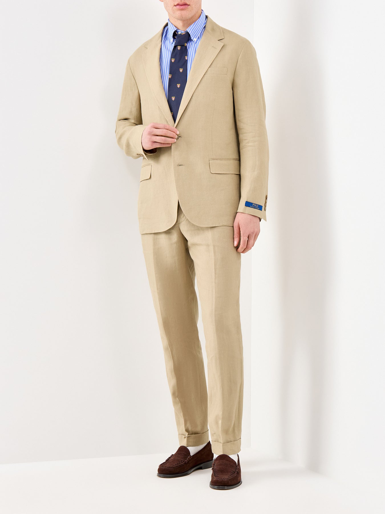 Linen Suit Jacket Beige