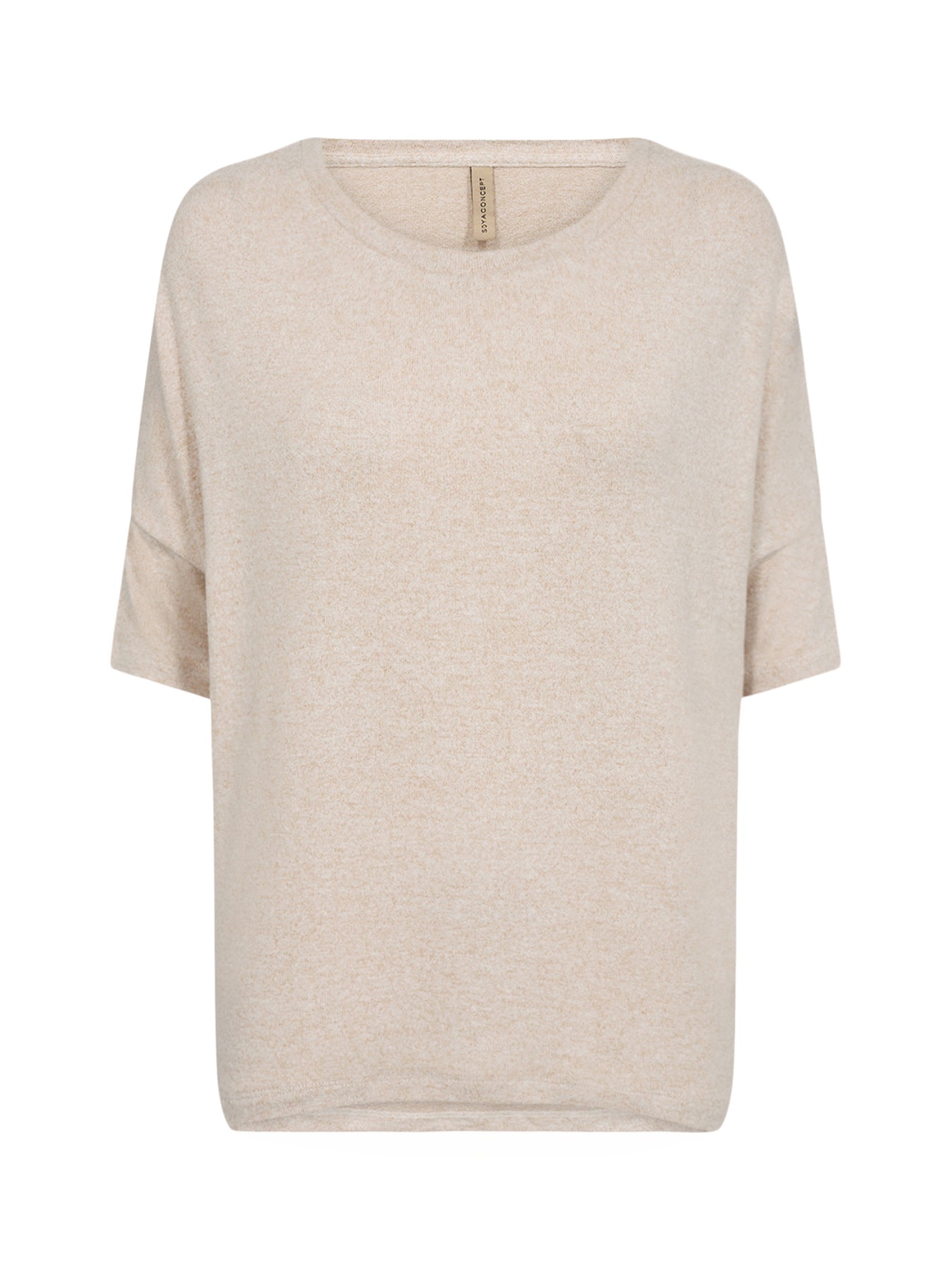 Biara Short Sleeve Knit Top Cream