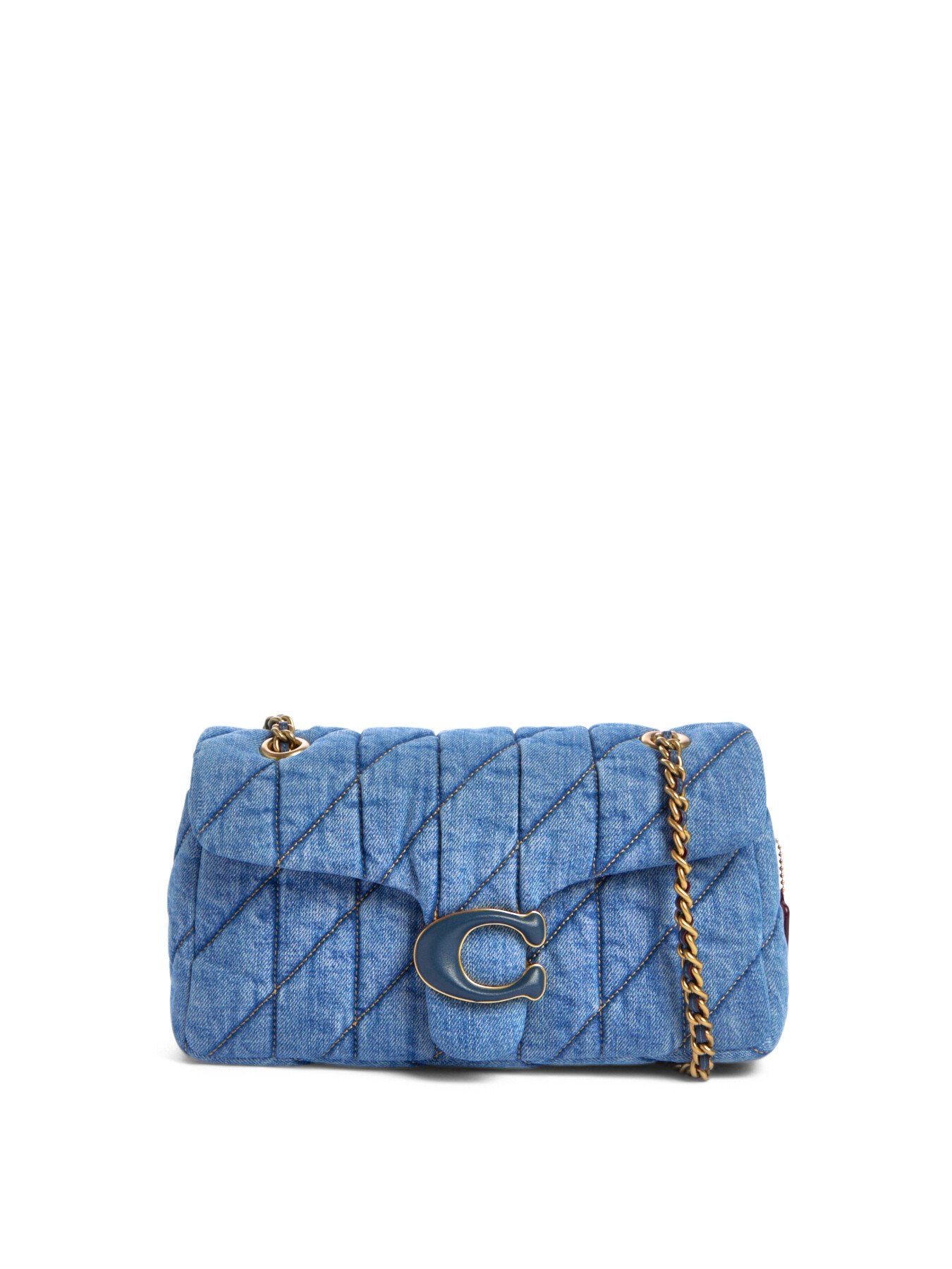 Tabby Quilted Shoulder Bag 26 Indigo