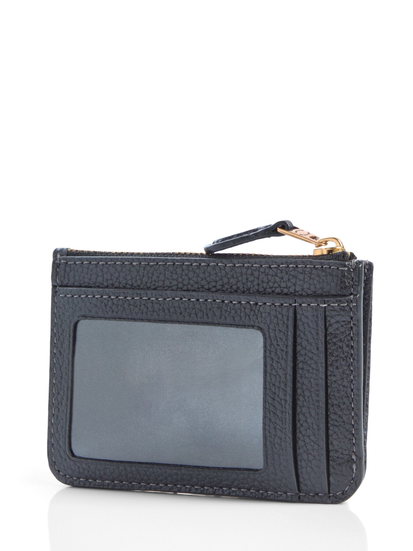 Essential Mini ID Leather Card Case Black