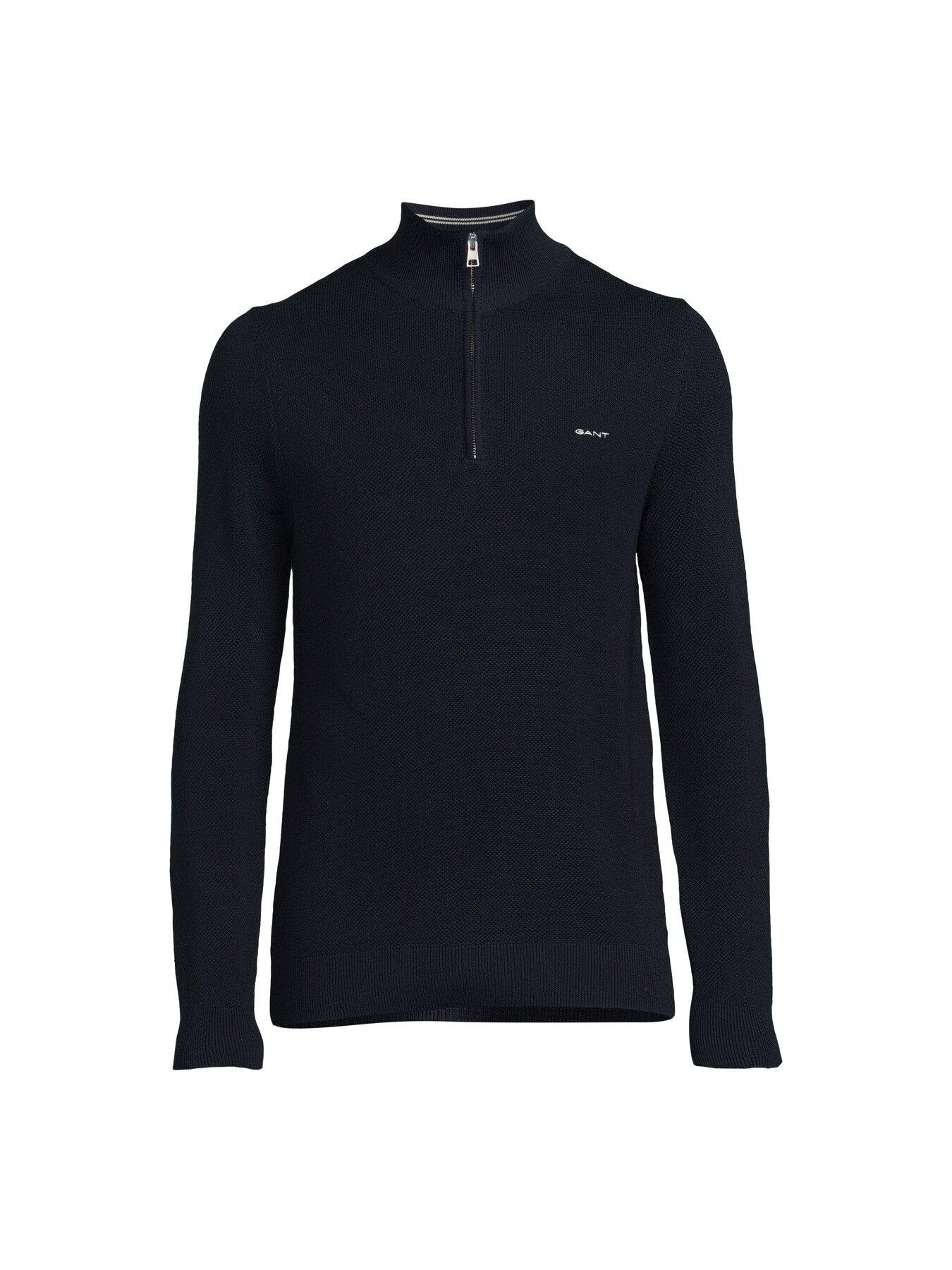 Cotton Pique Half Zip Sweat