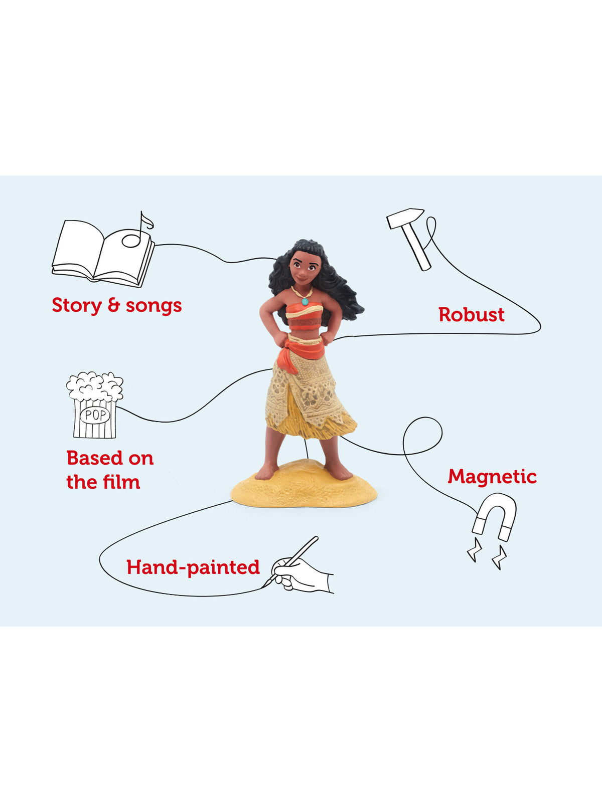 Disney Moana Audio Character Red