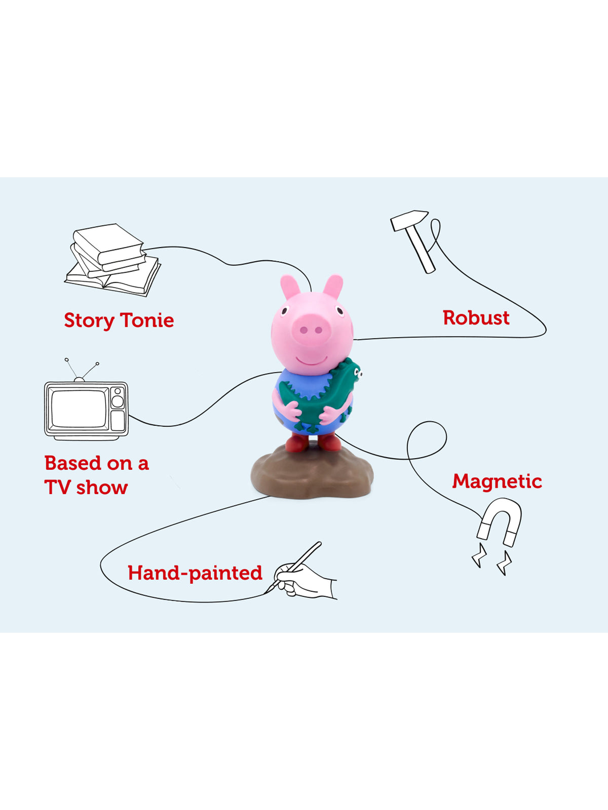 Peppa Pig - George Pig Tonie Audio Character Pink