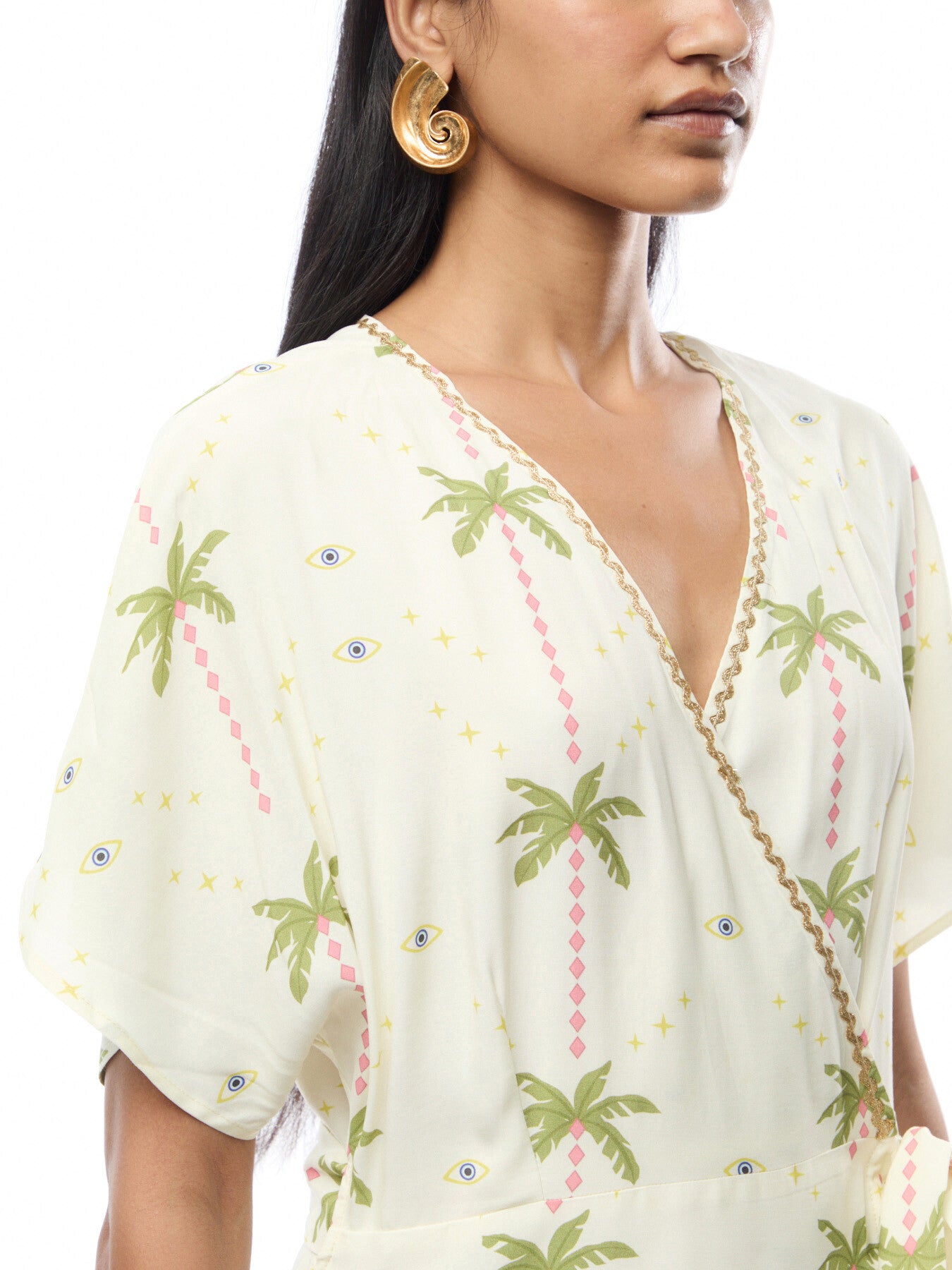 Palm Harley Wrap Dress