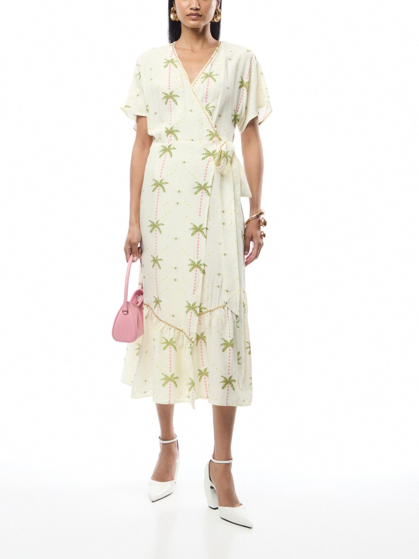 Palm Harley Wrap Dress