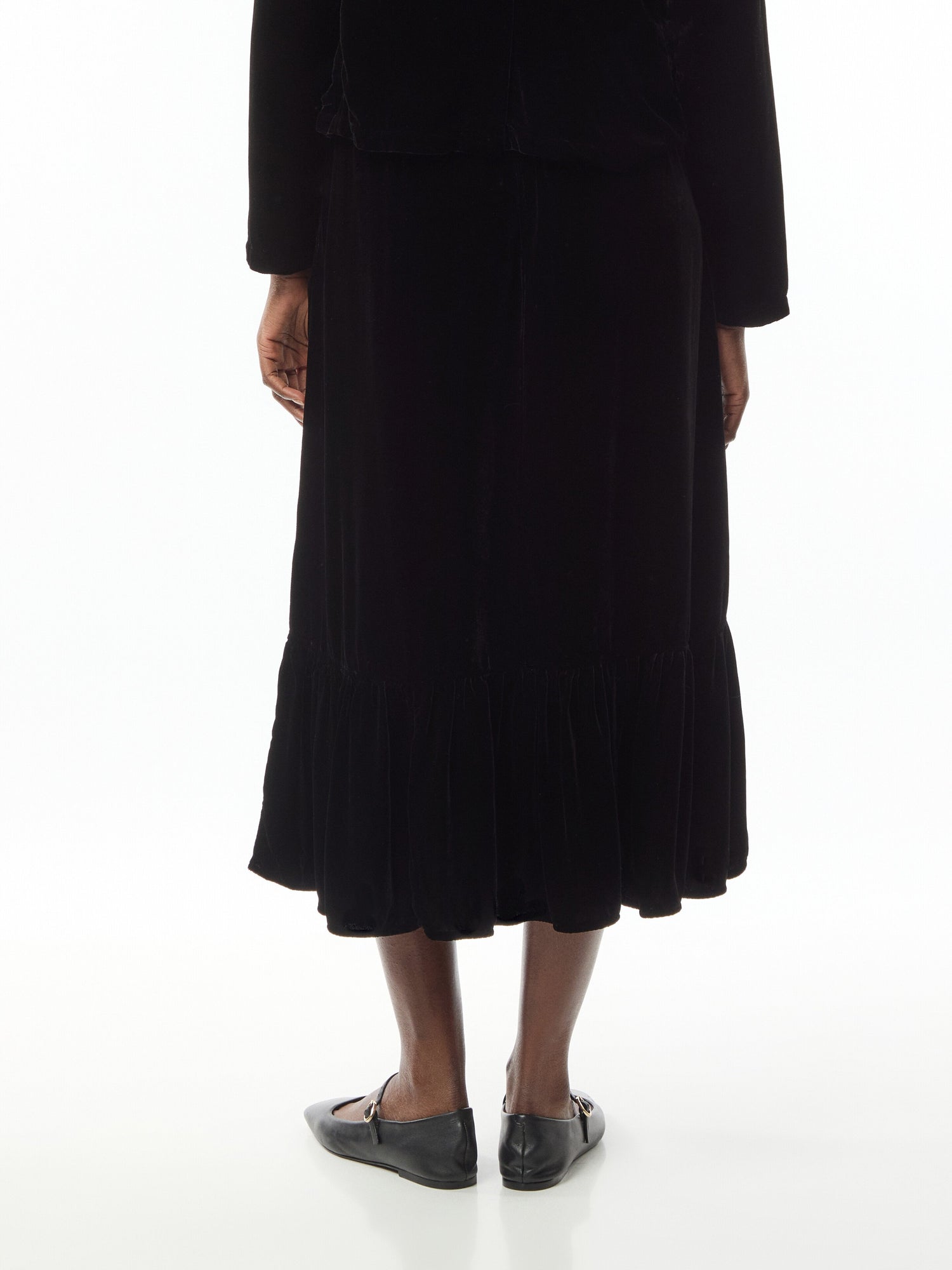 Velvet Maxi Skirt