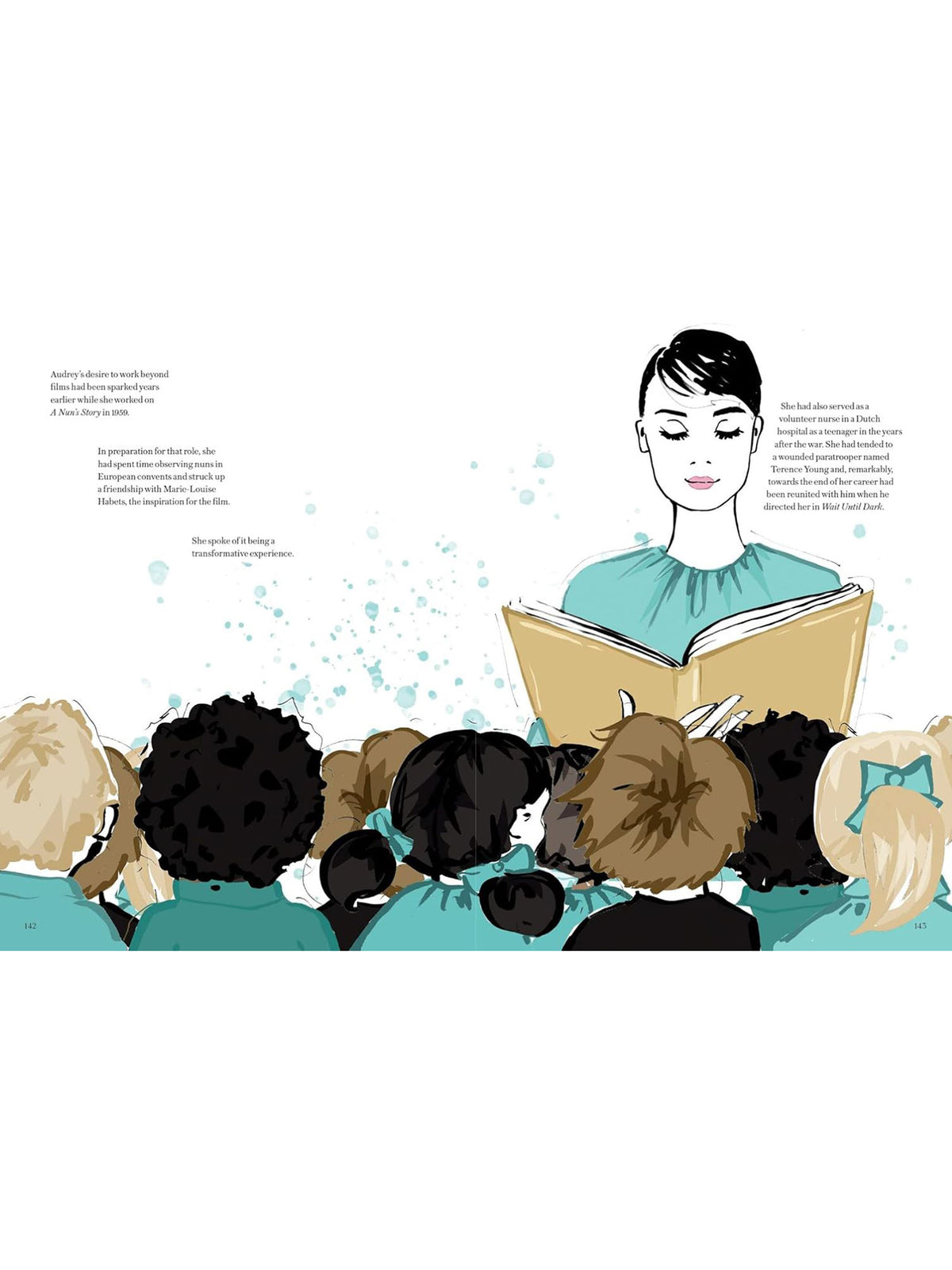 Audrey Hepburn Illustrated World of a Fashion Icon