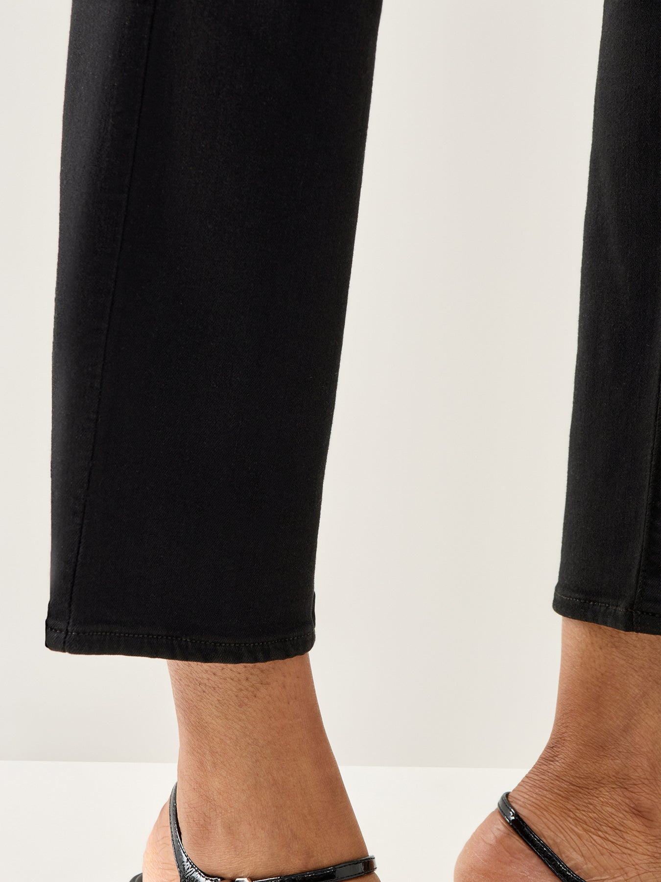 Cindy Clean Hem Jeans Black Shadow