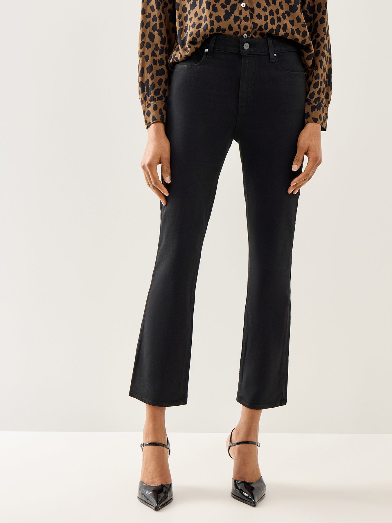 Cindy Clean Hem Jeans Black Shadow