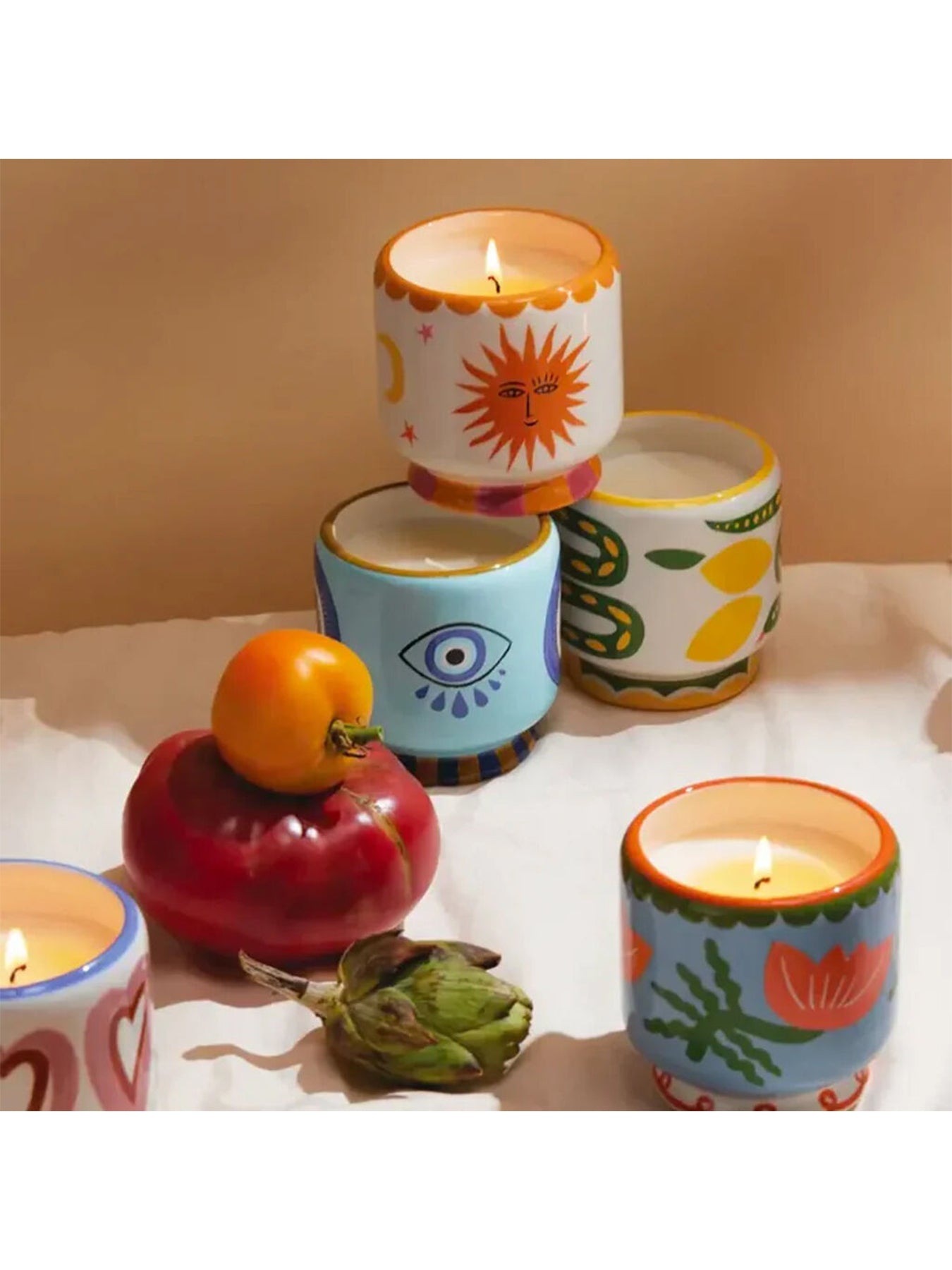 Sun Ceramic Candle Orange Blossom