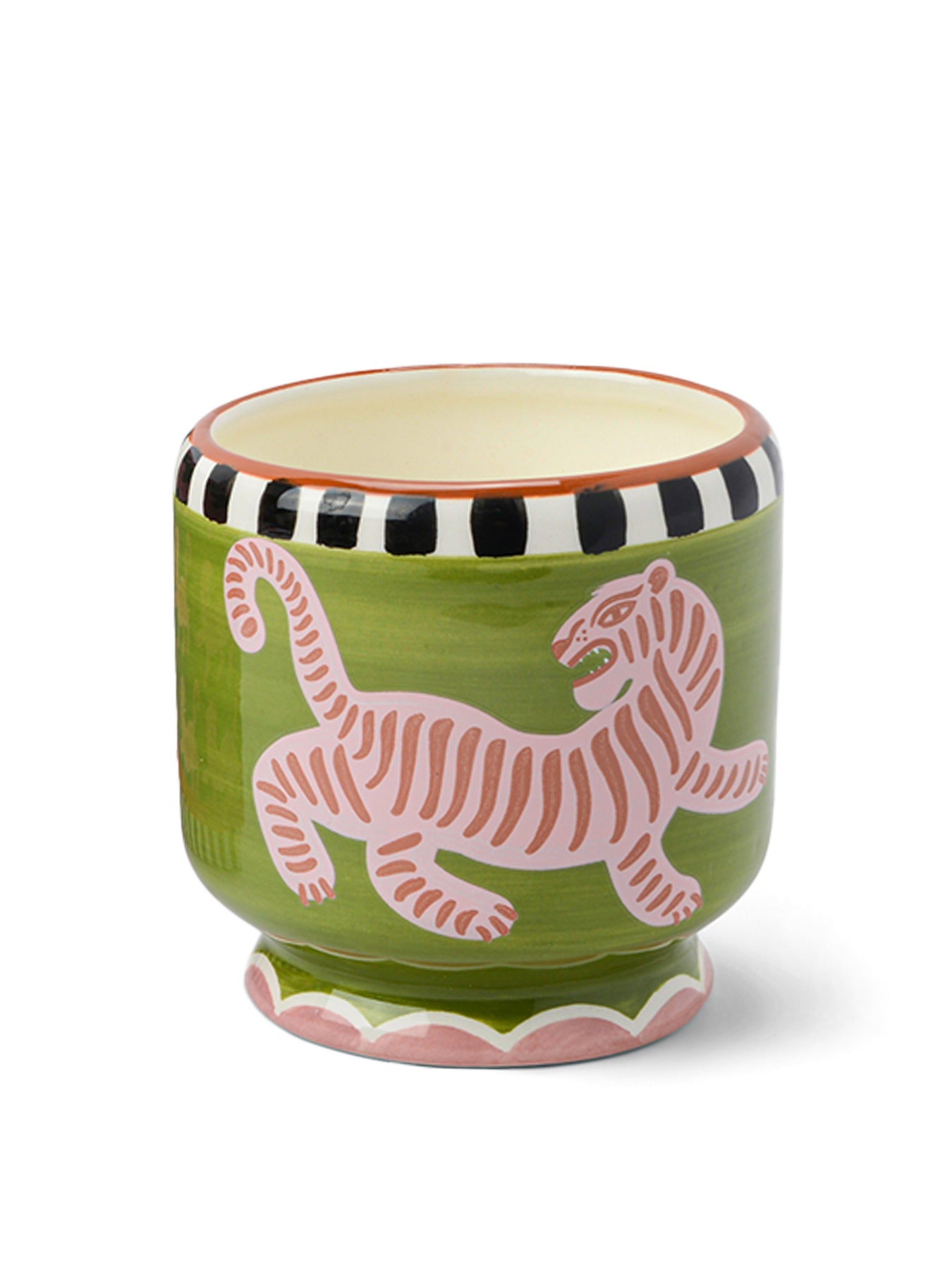 Black Cedar & Fig Tiger Ceramic Candle