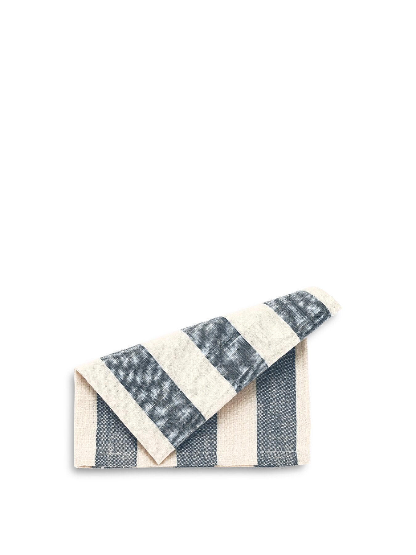 Wide Stripe Napkins Set of 4 Flint Blue
