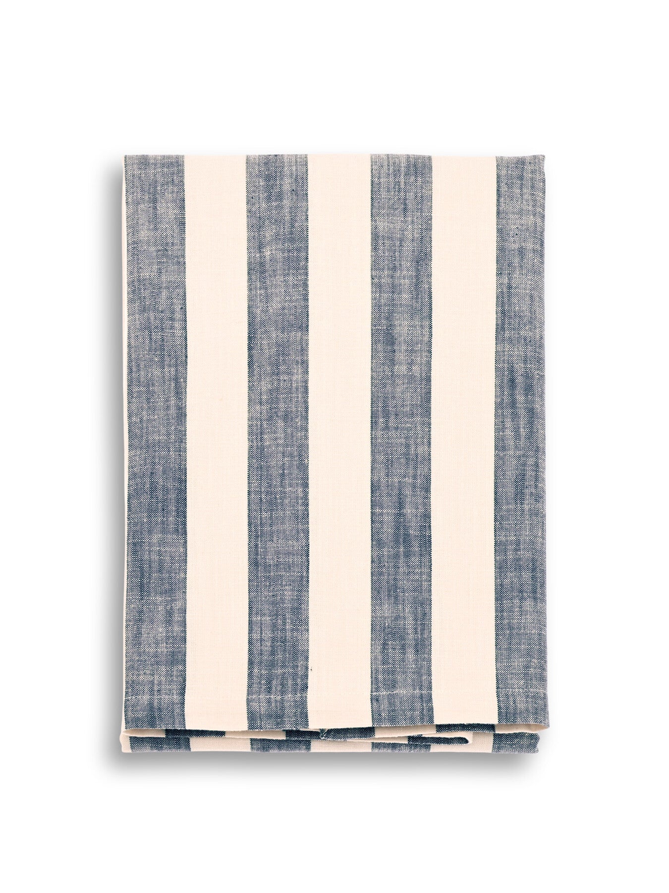 Wide Stripe Tablecloth 150 x 240cm Flint Blue