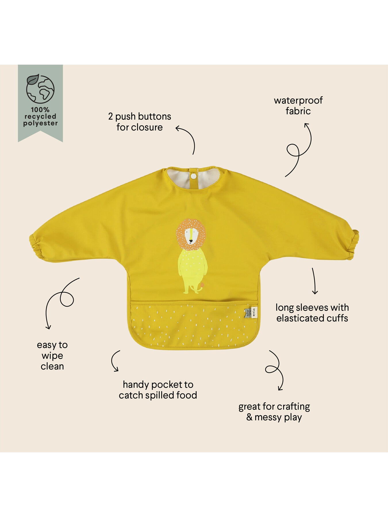 Mr Lion Waterproof Long Sleeve Bib