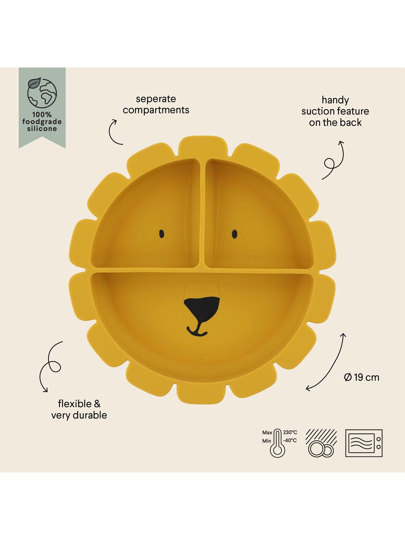 Mr Lion Silicone Divided Suction Plate