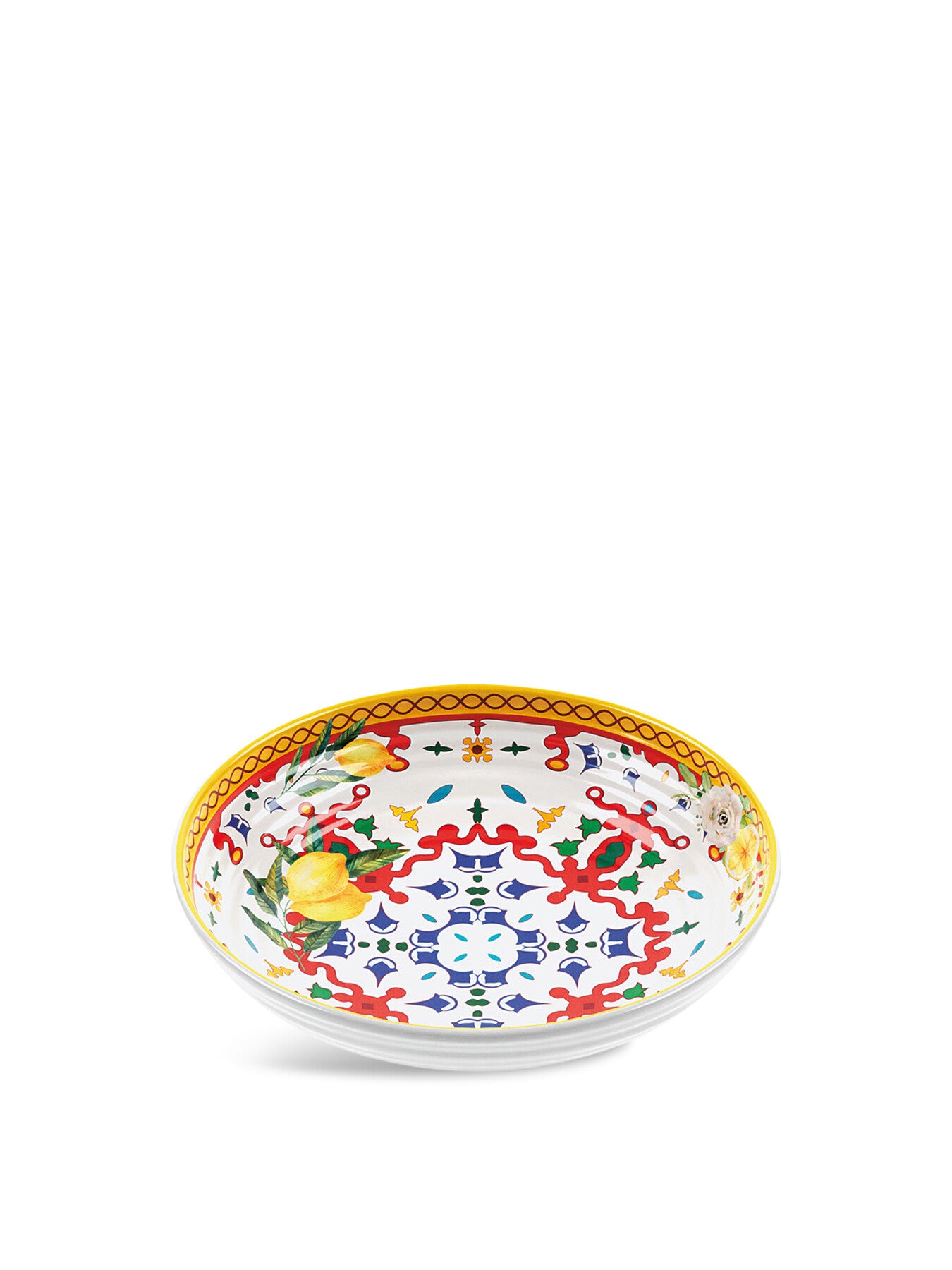 Flower and Lemon Soup Plate