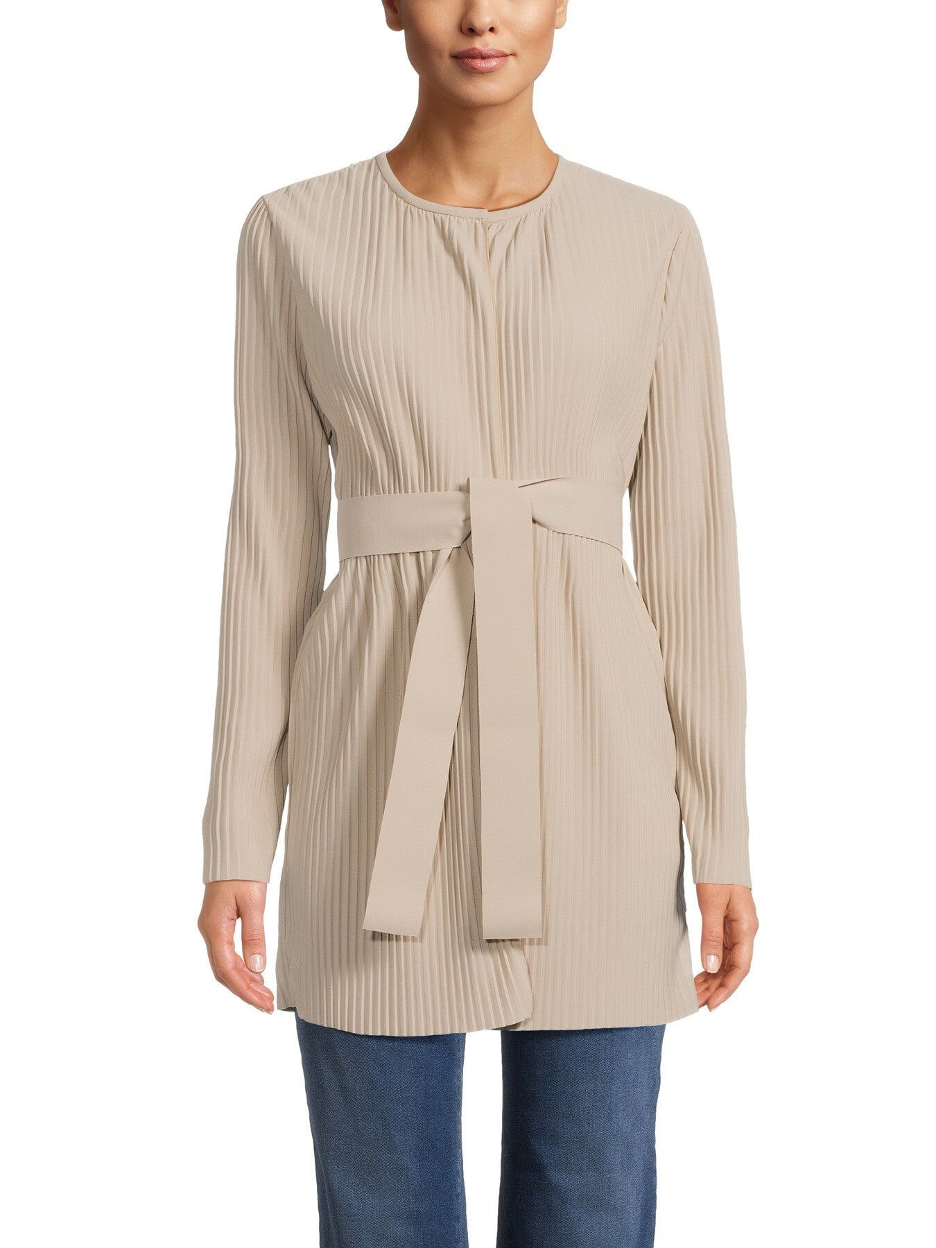 Fiesta Plissé Belted Cardigan