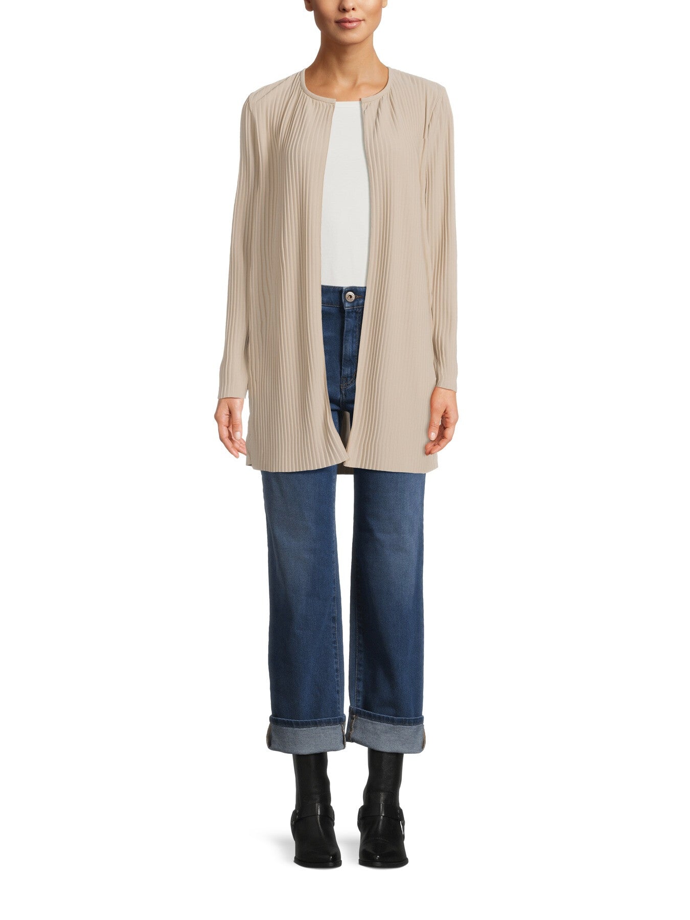 Fiesta Plissé Belted Cardigan