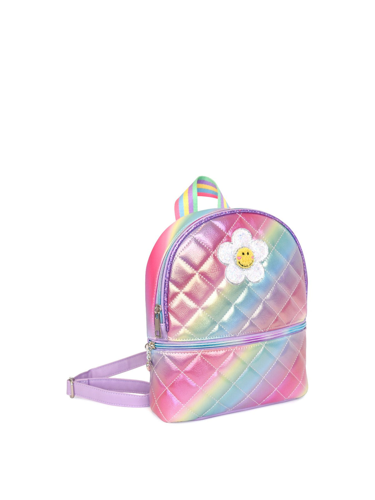 Daisy Metallic Ombre Quilted Mini Backback