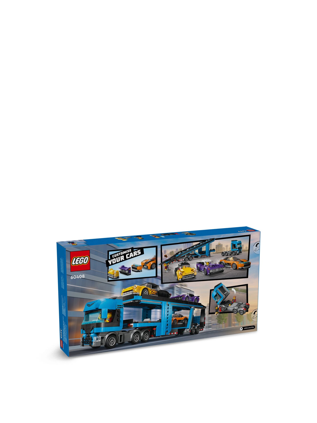 Car Transporter Truck with Sports Cars 60408