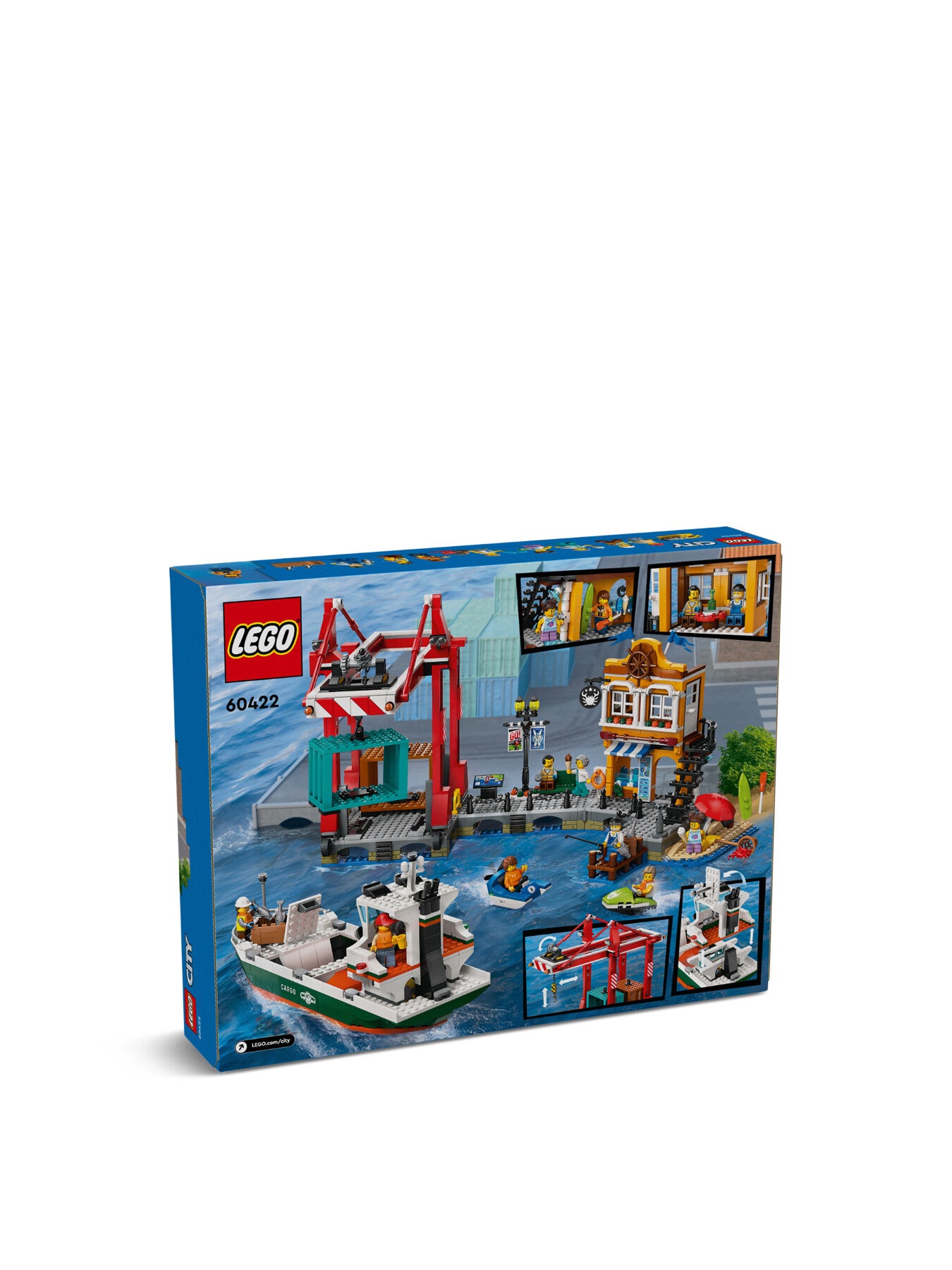 Seaside Harbor with Cargo Ship 60422
