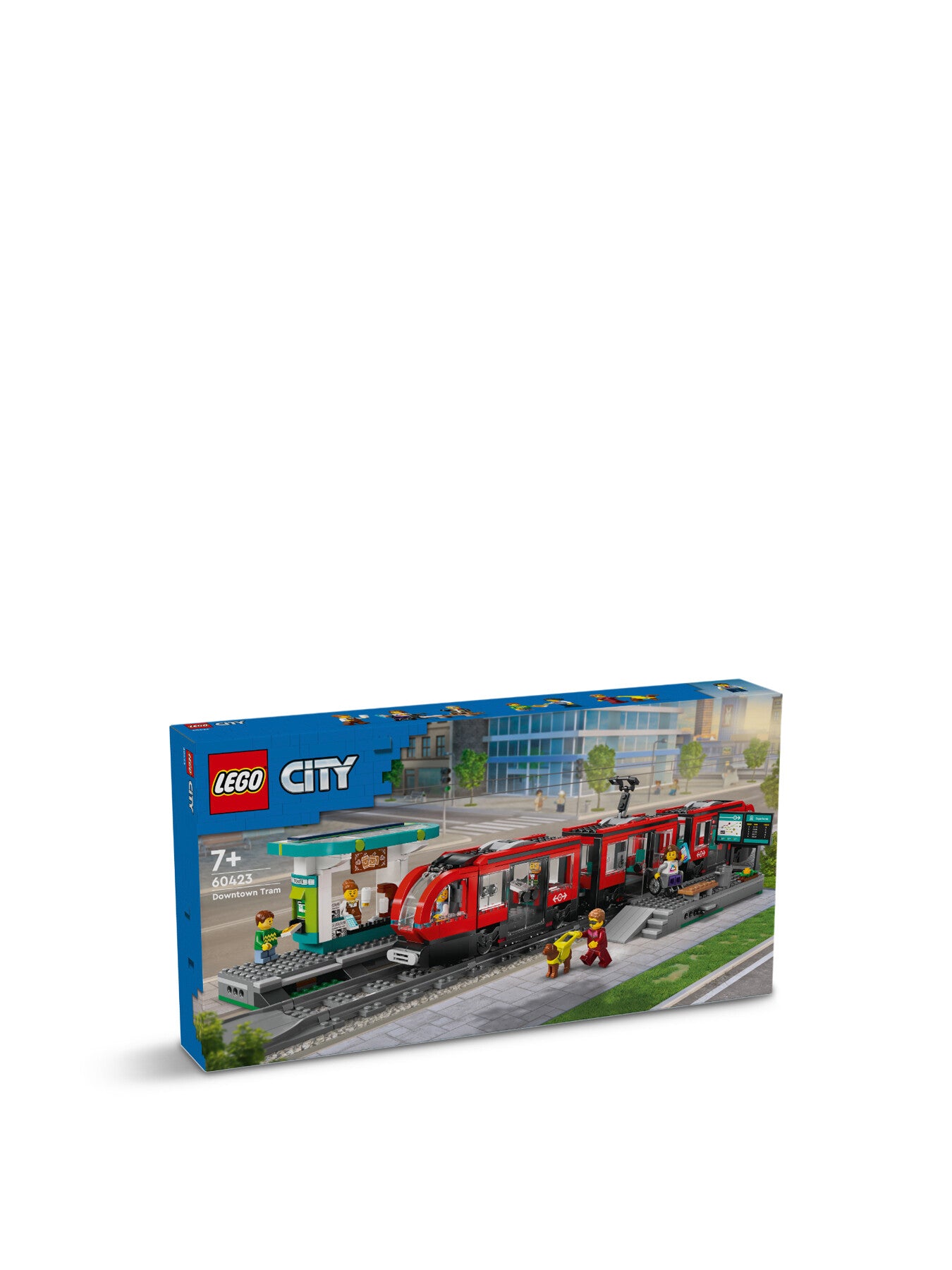 City Downtown Tram and Station Toy Set 60423