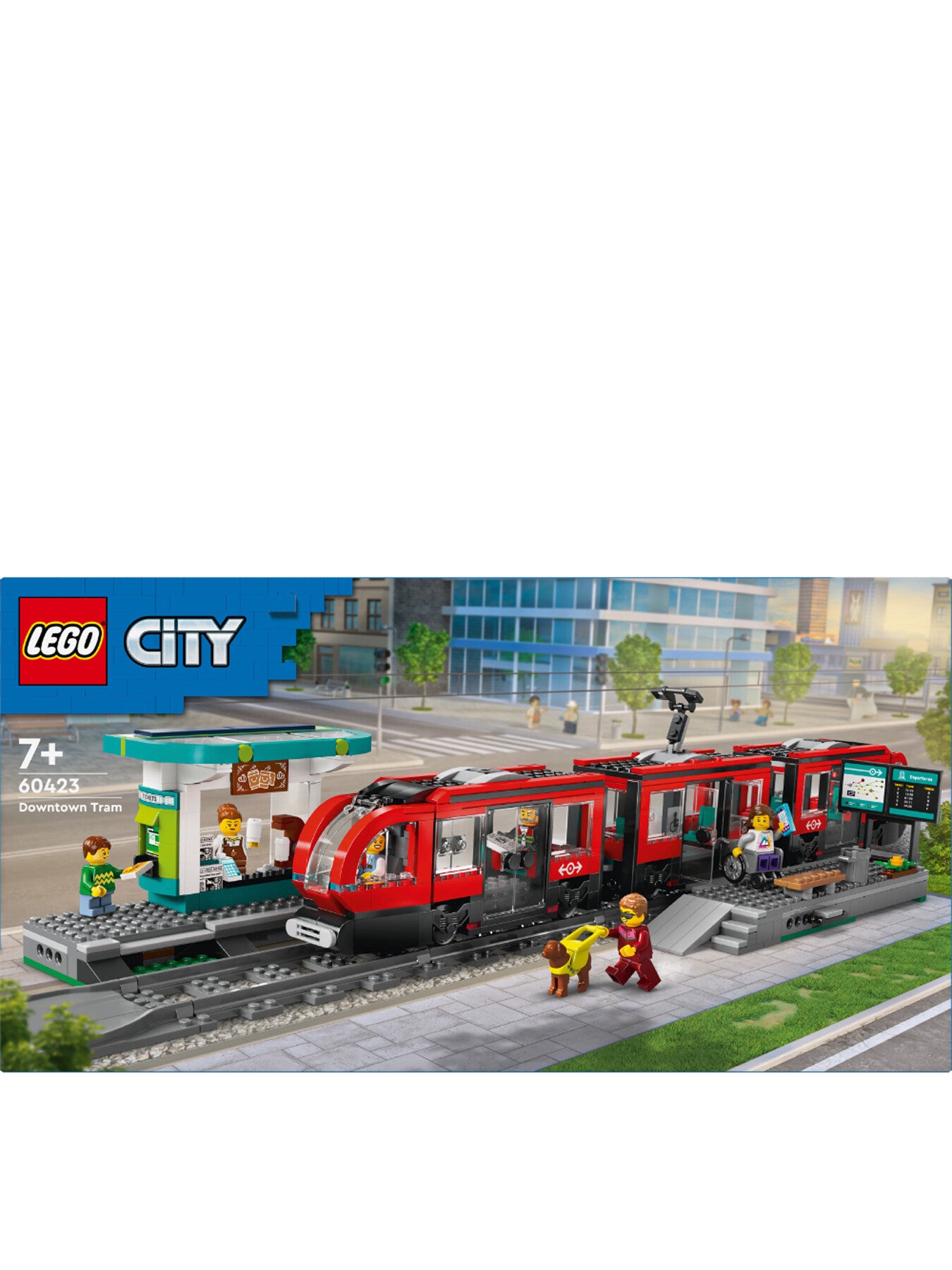 City Downtown Tram and Station Toy Set 60423