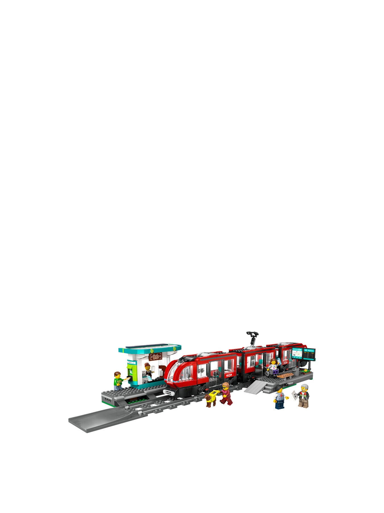 City Downtown Tram and Station Toy Set 60423