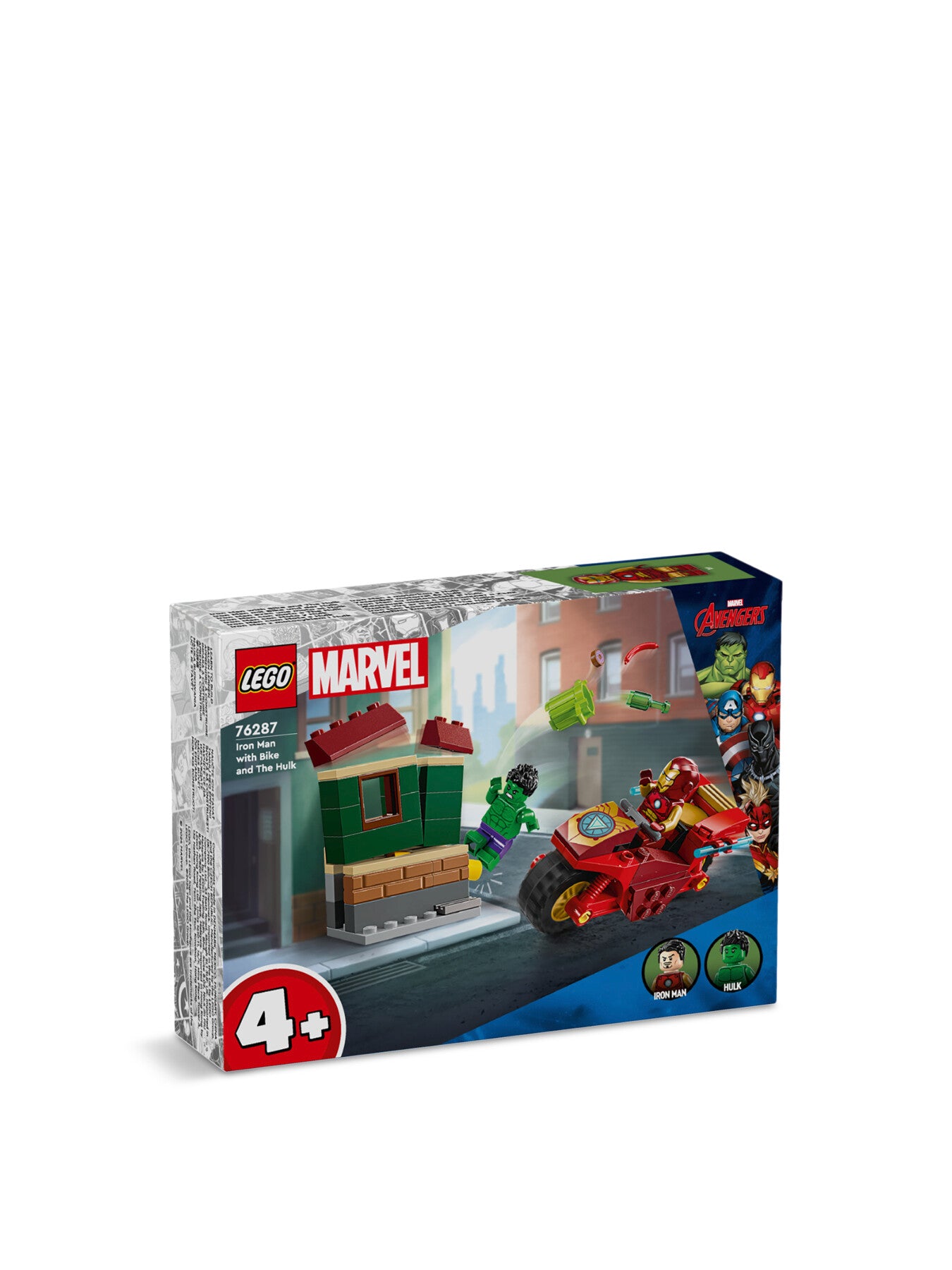 Iron Man with Bike and The Hulk 76287