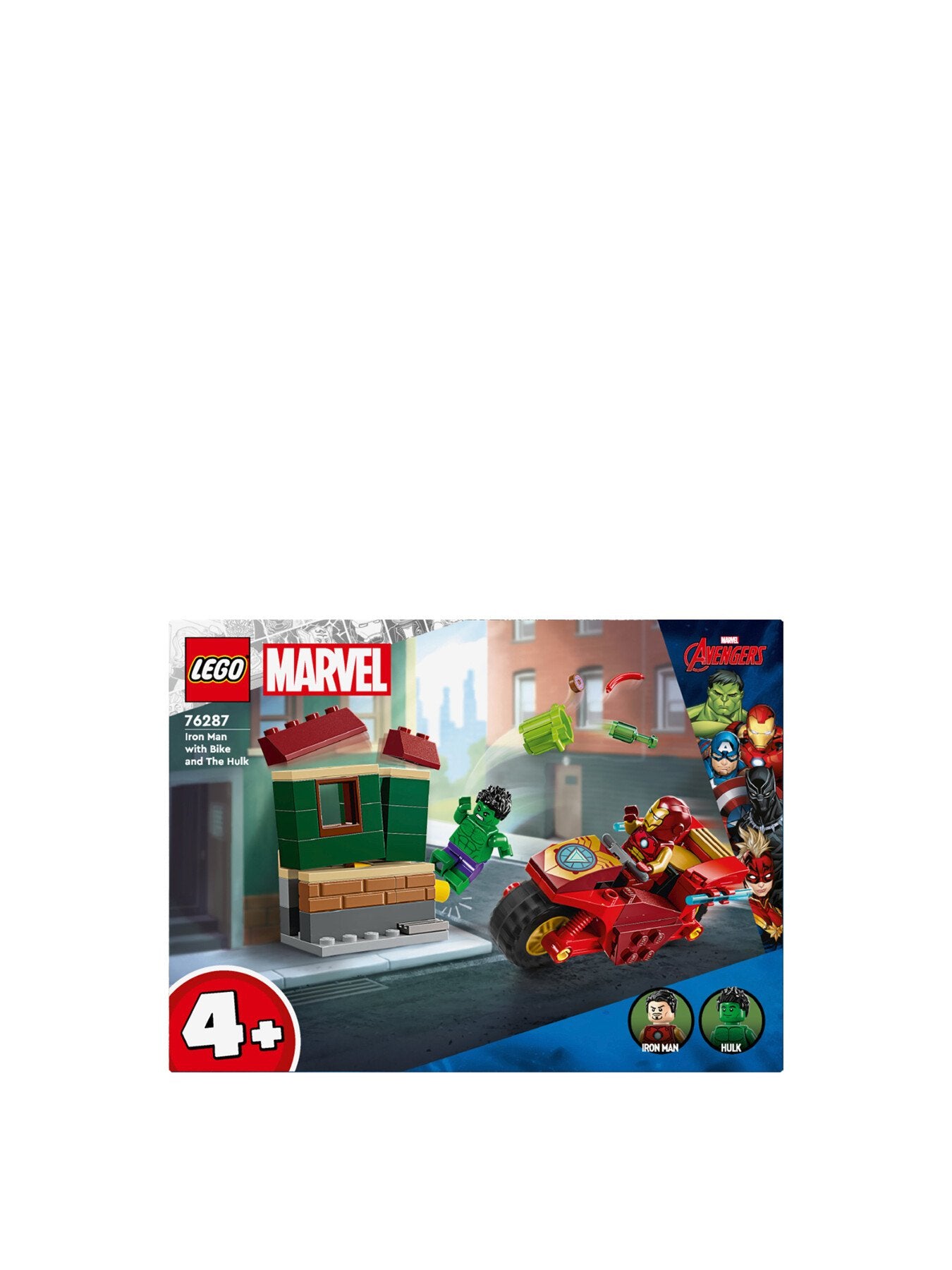 Iron Man with Bike and The Hulk 76287