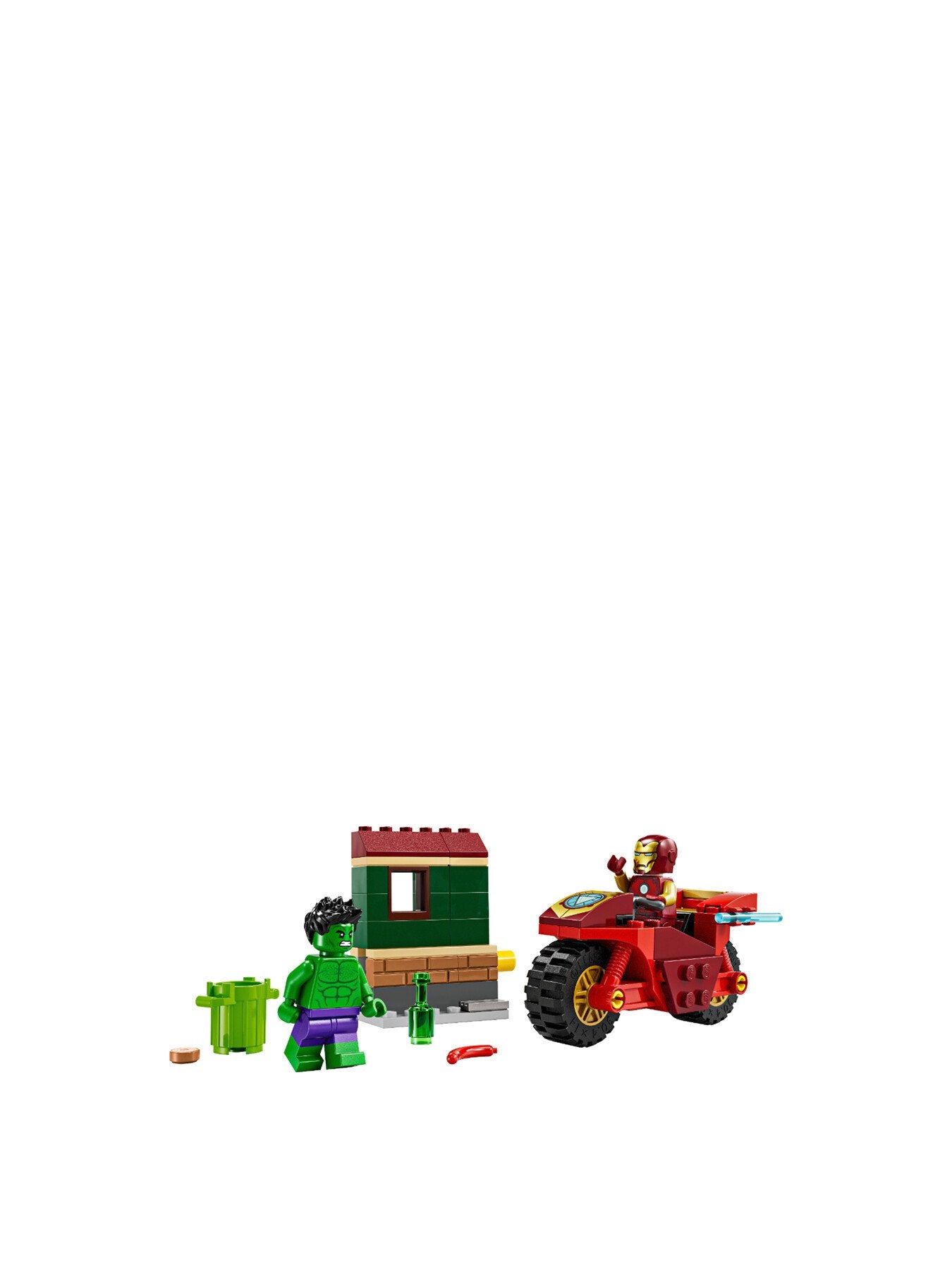 Iron Man with Bike and The Hulk 76287