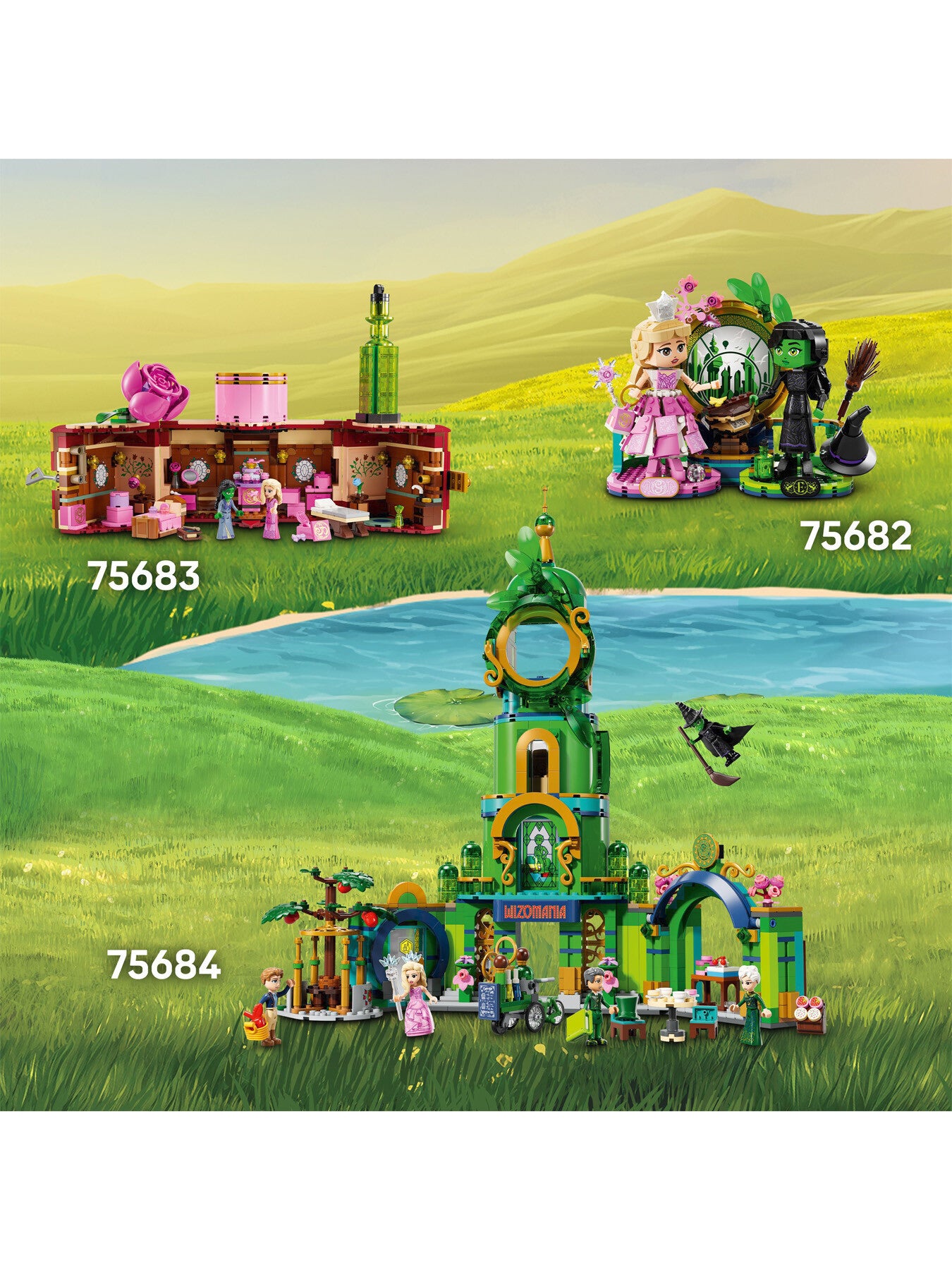 LEGO Wicked Glinda Elphaba Nessarose at Shiz University 75681