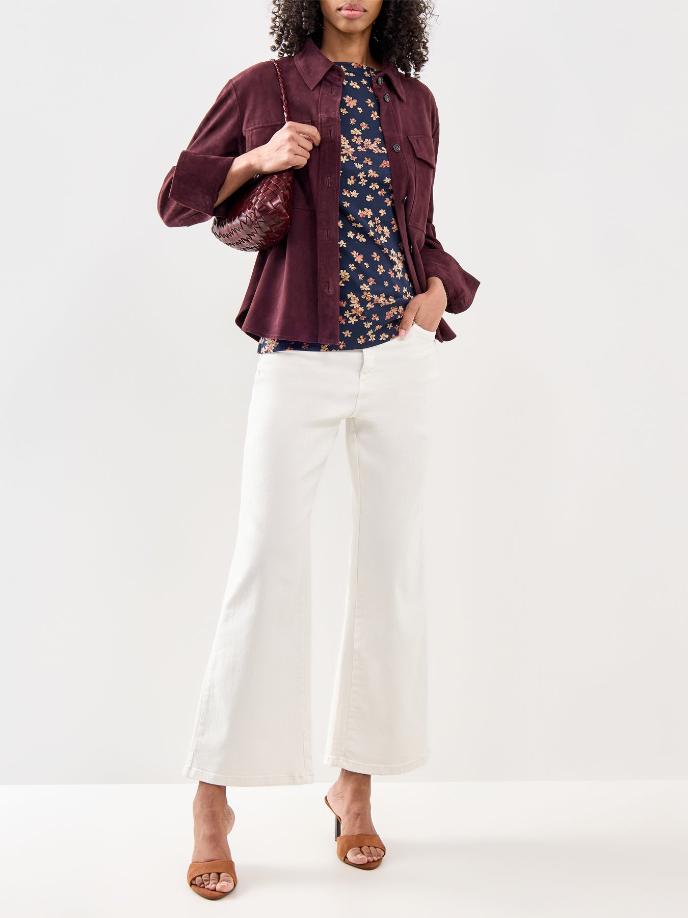 Judy Mid Sleeve T Shirt NAVY MULTI