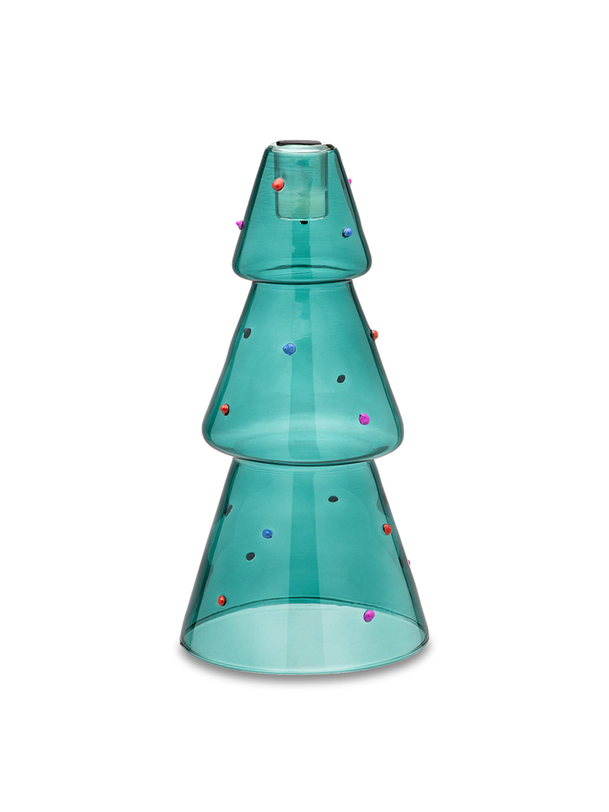 Christmas Tree Candle Holder Gold
