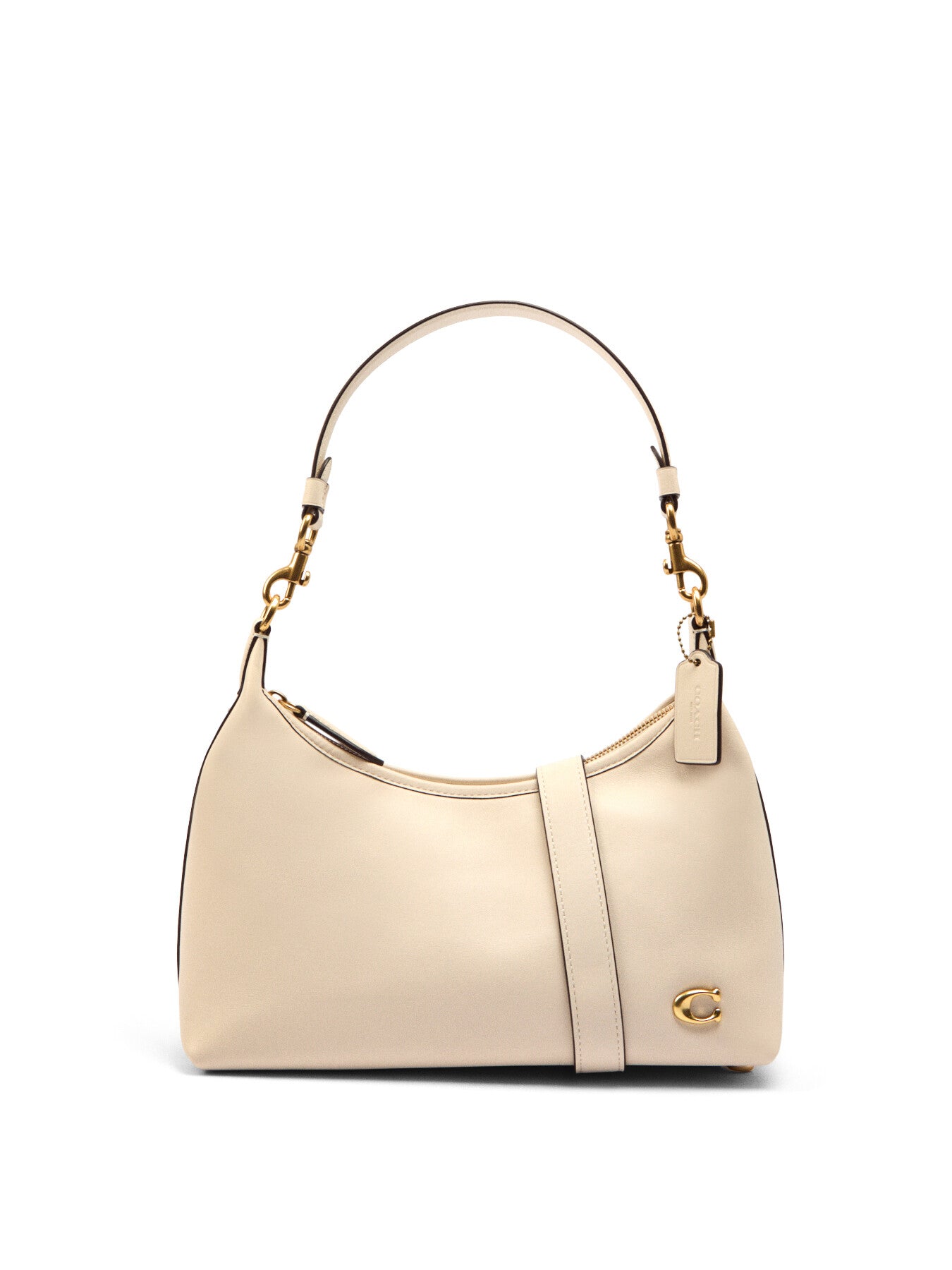 Coach Juliet Leather Shoulder Bag Chalk