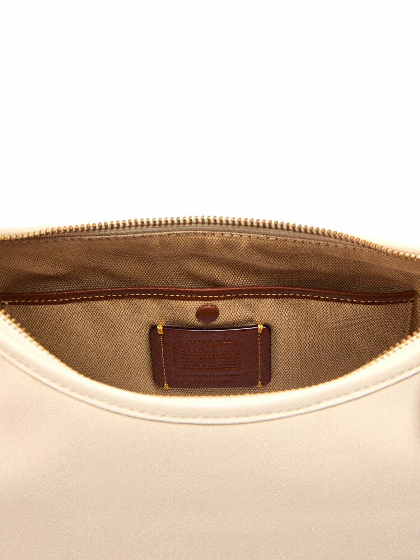 Coach Juliet Leather Shoulder Bag Chalk