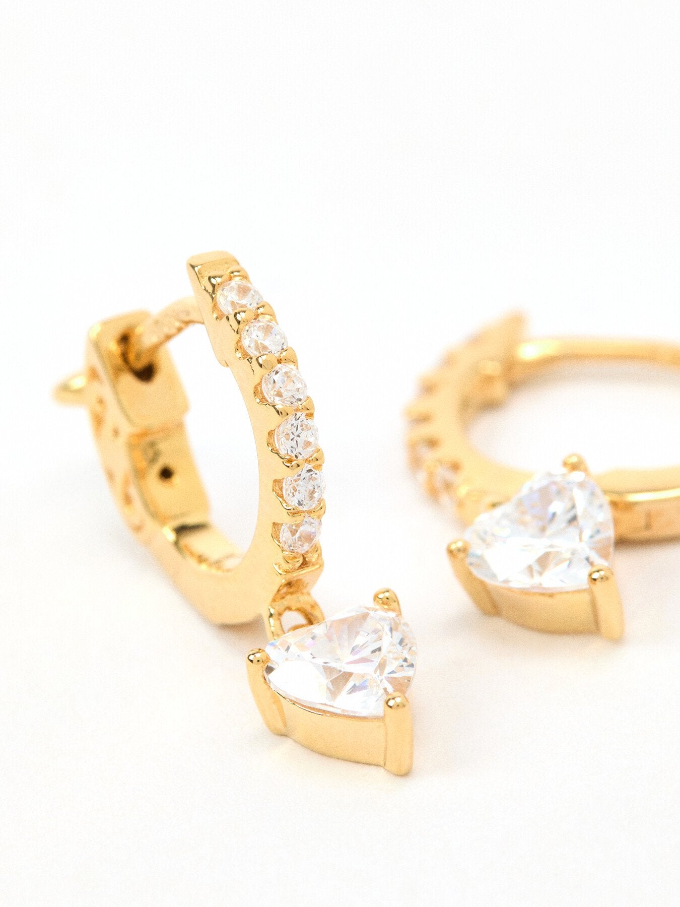 Amare Heart Hoop Earrings