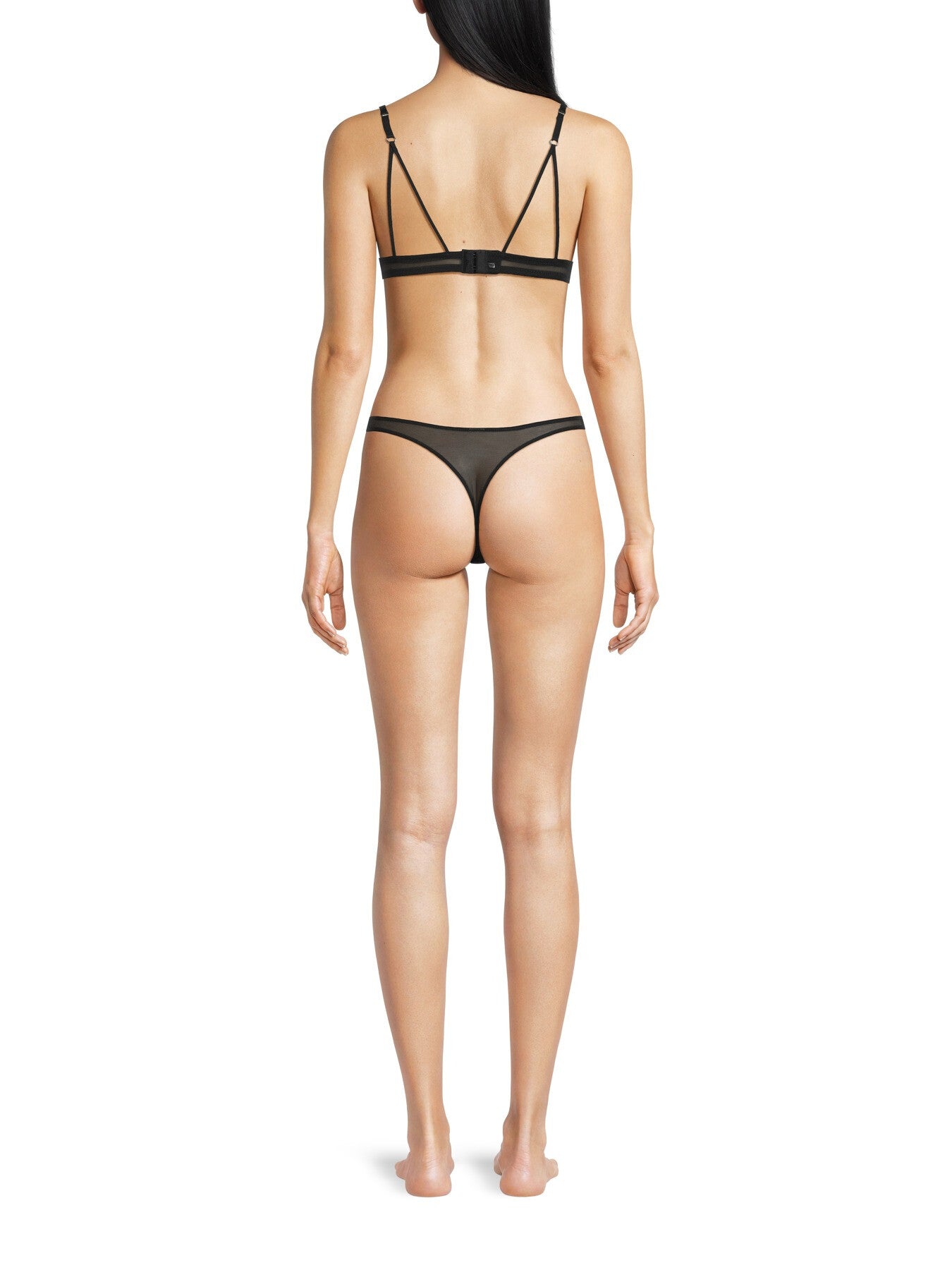 Mesh Cut-Out Triangle Bralette