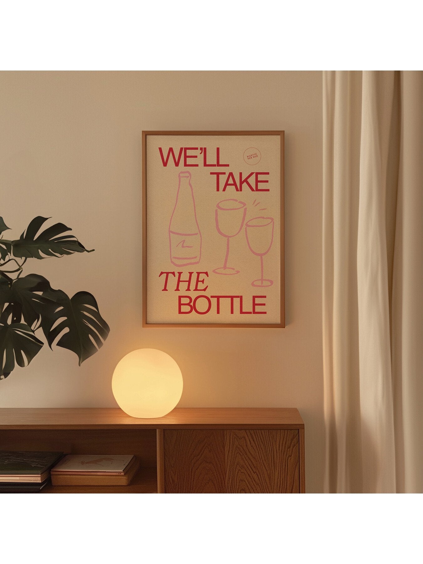 Wine Red A3 Print