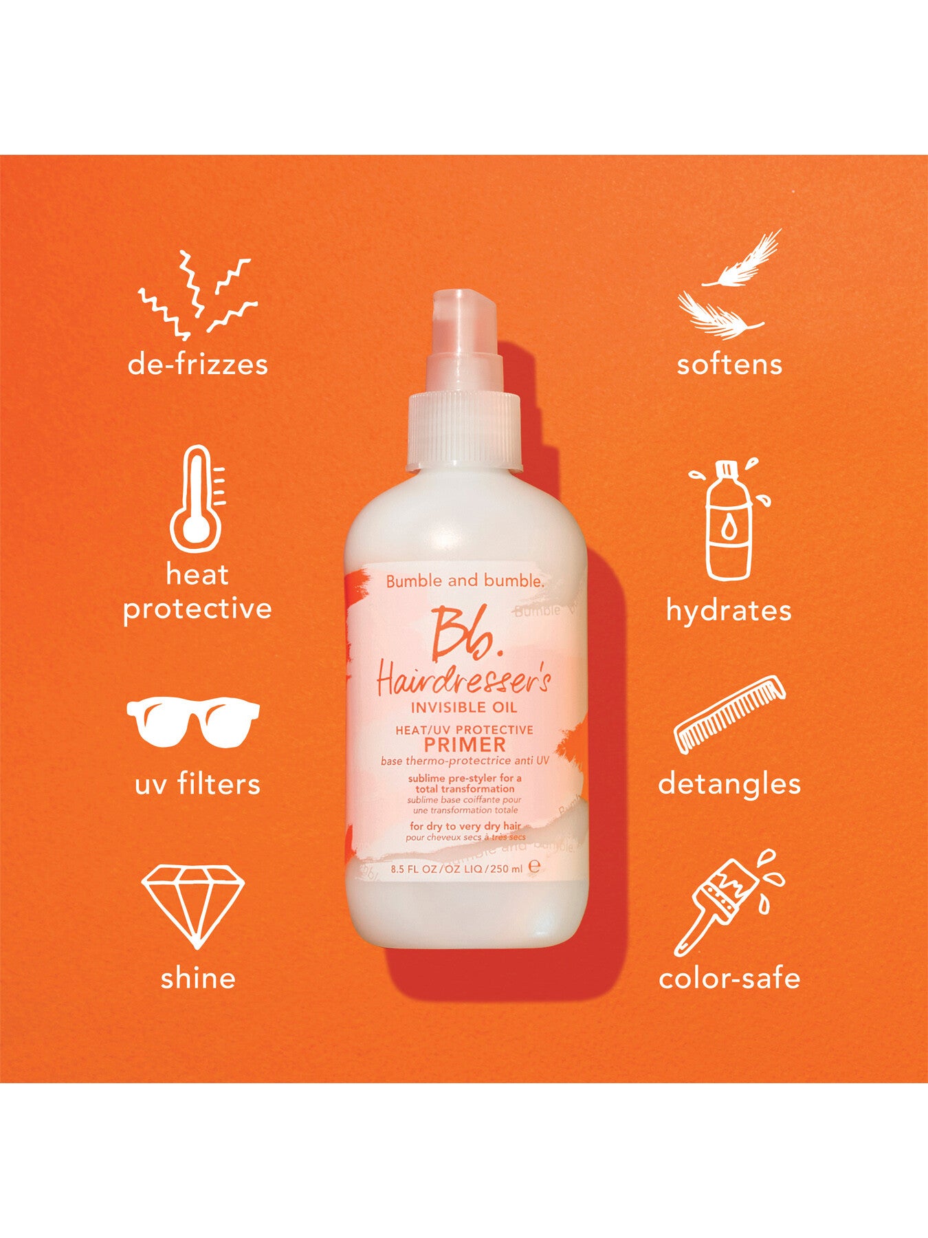 Hairdressers Invisible Oil Primer 125ml