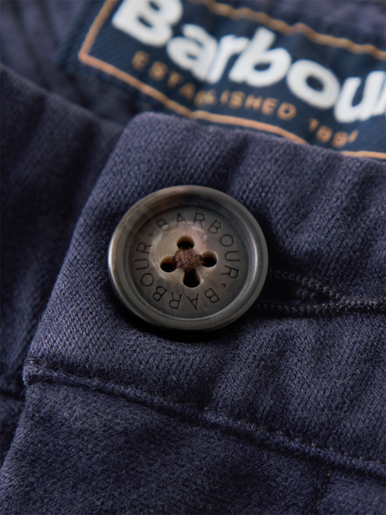 Moleskin Tailored Trouser Navy