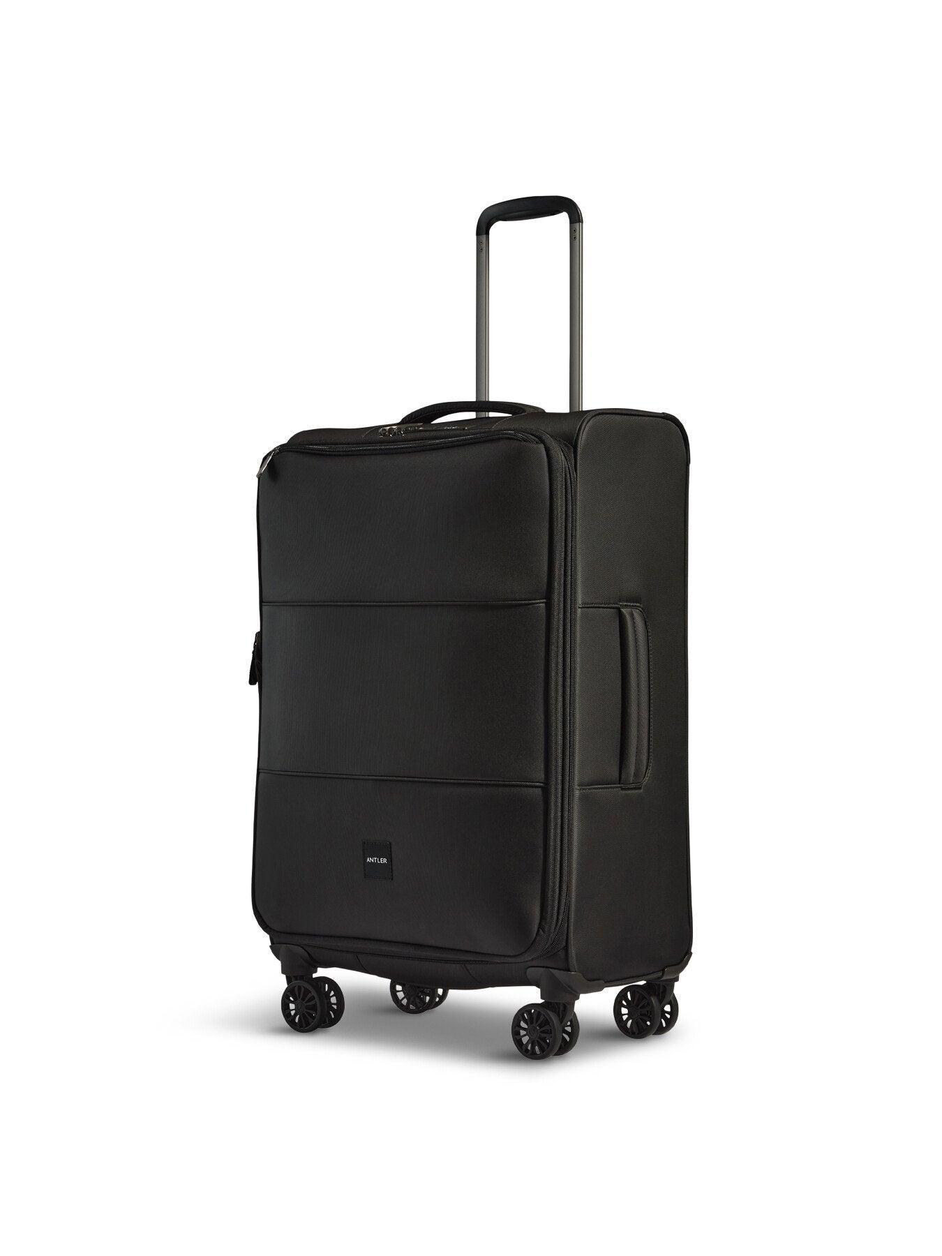 Soft Stripe Medium Suitcase 68cm Black