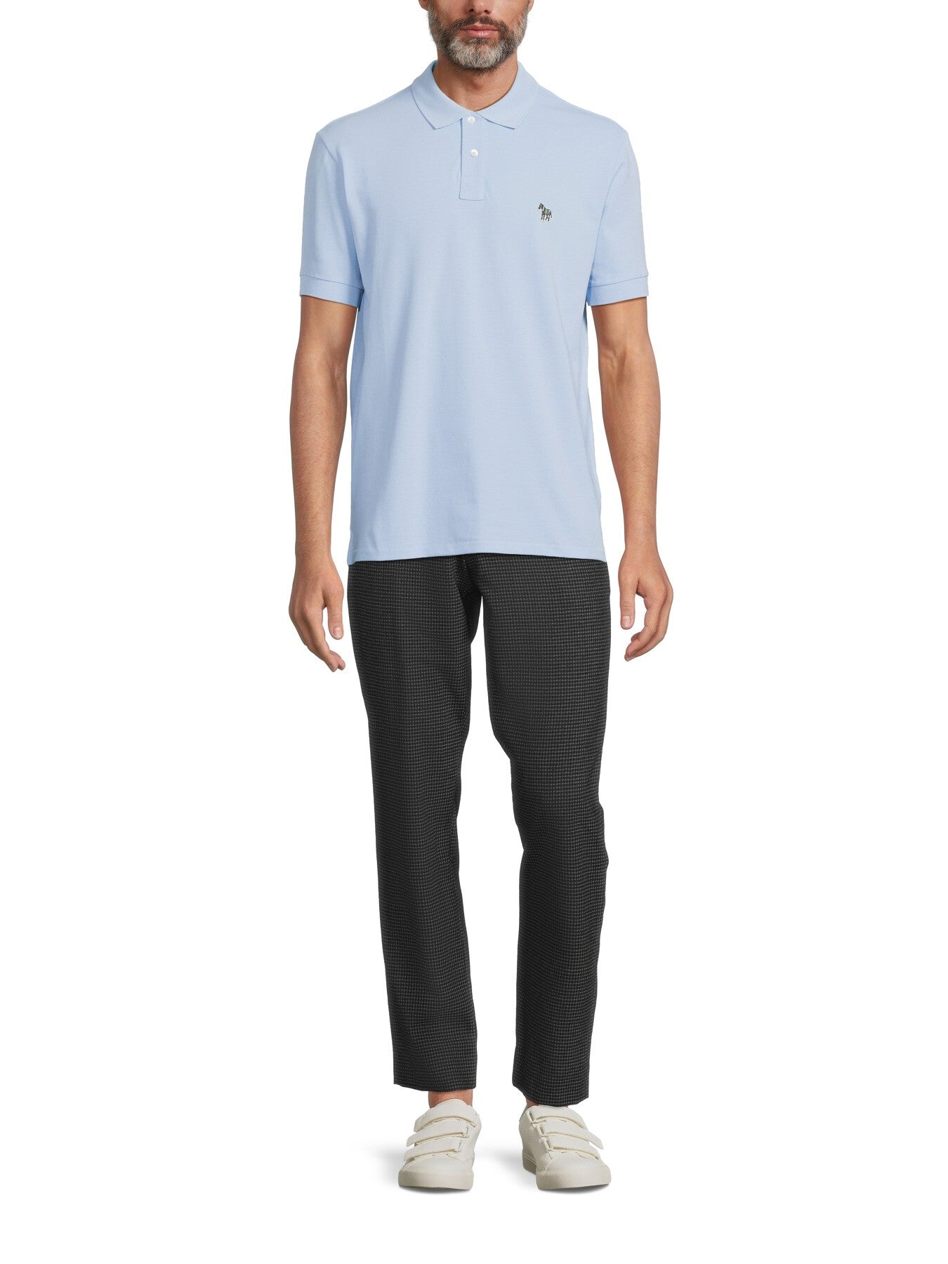 Short Sleeve Zebra Polo