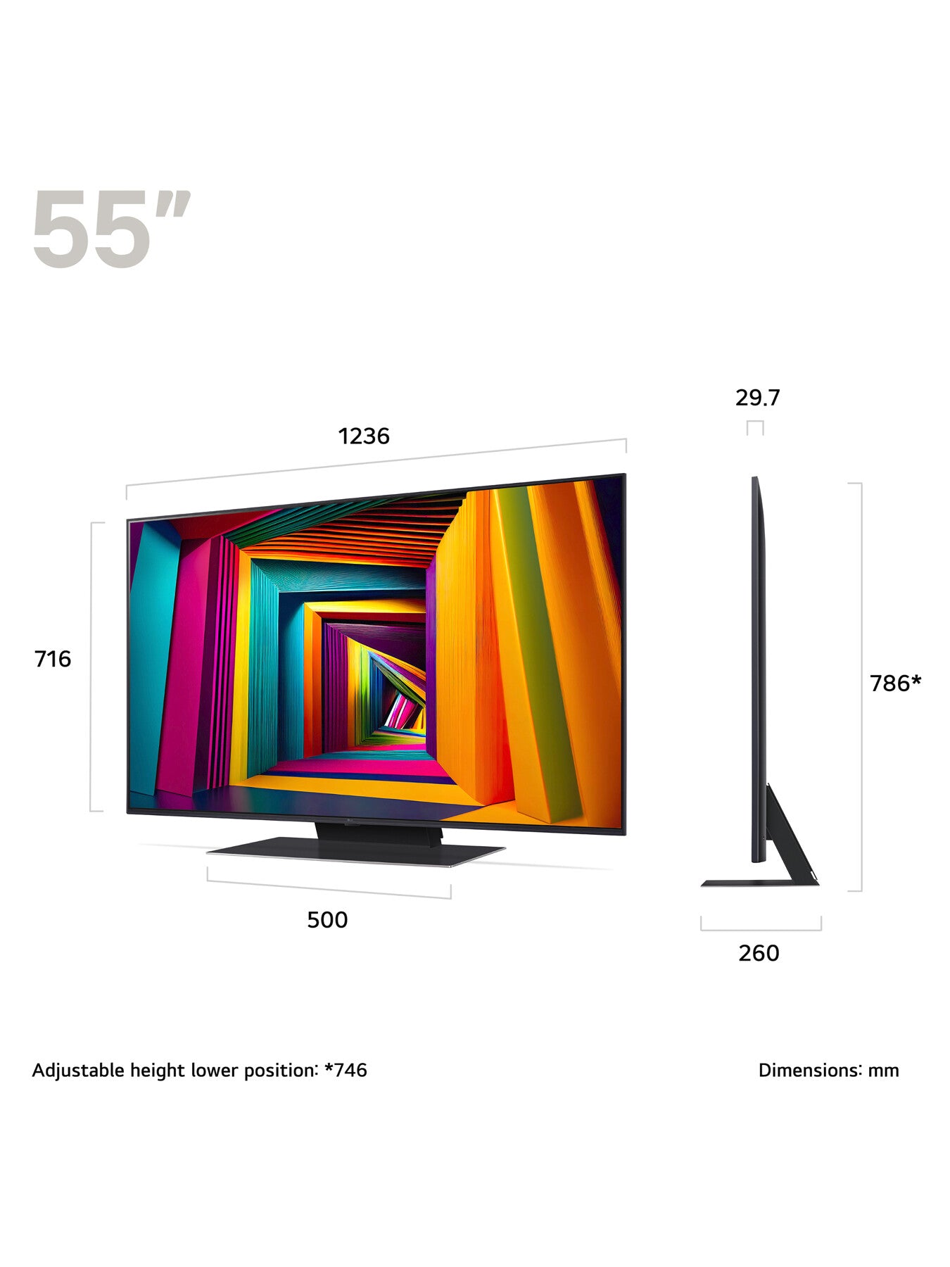 UT91 55 Inch LED 4K Smart TV 2024