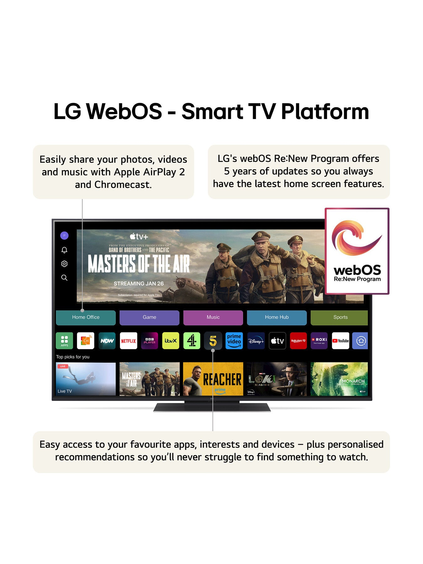 UT91 55 Inch LED 4K Smart TV 2024