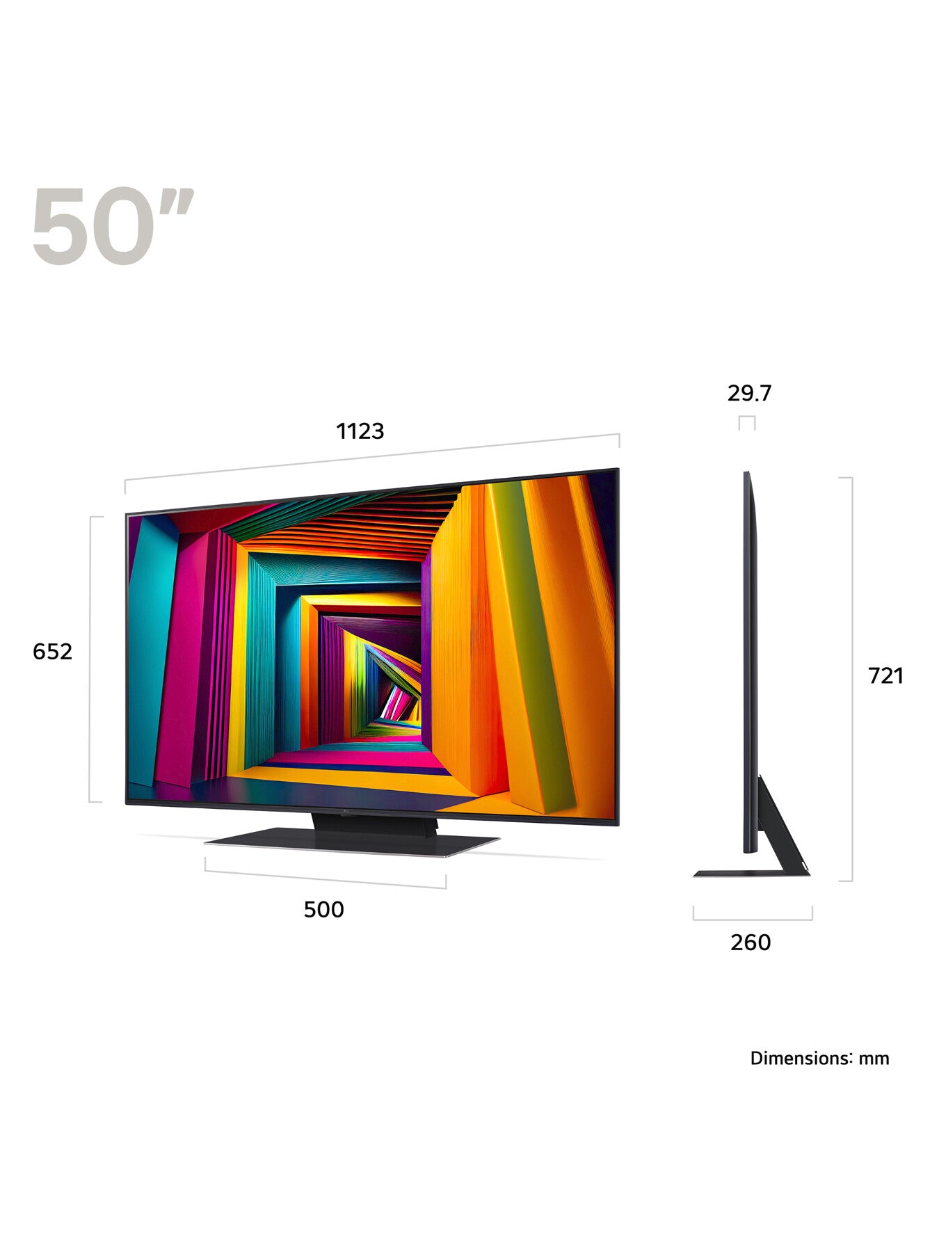 UT91 50 Inch LED 4K Smart TV 2024